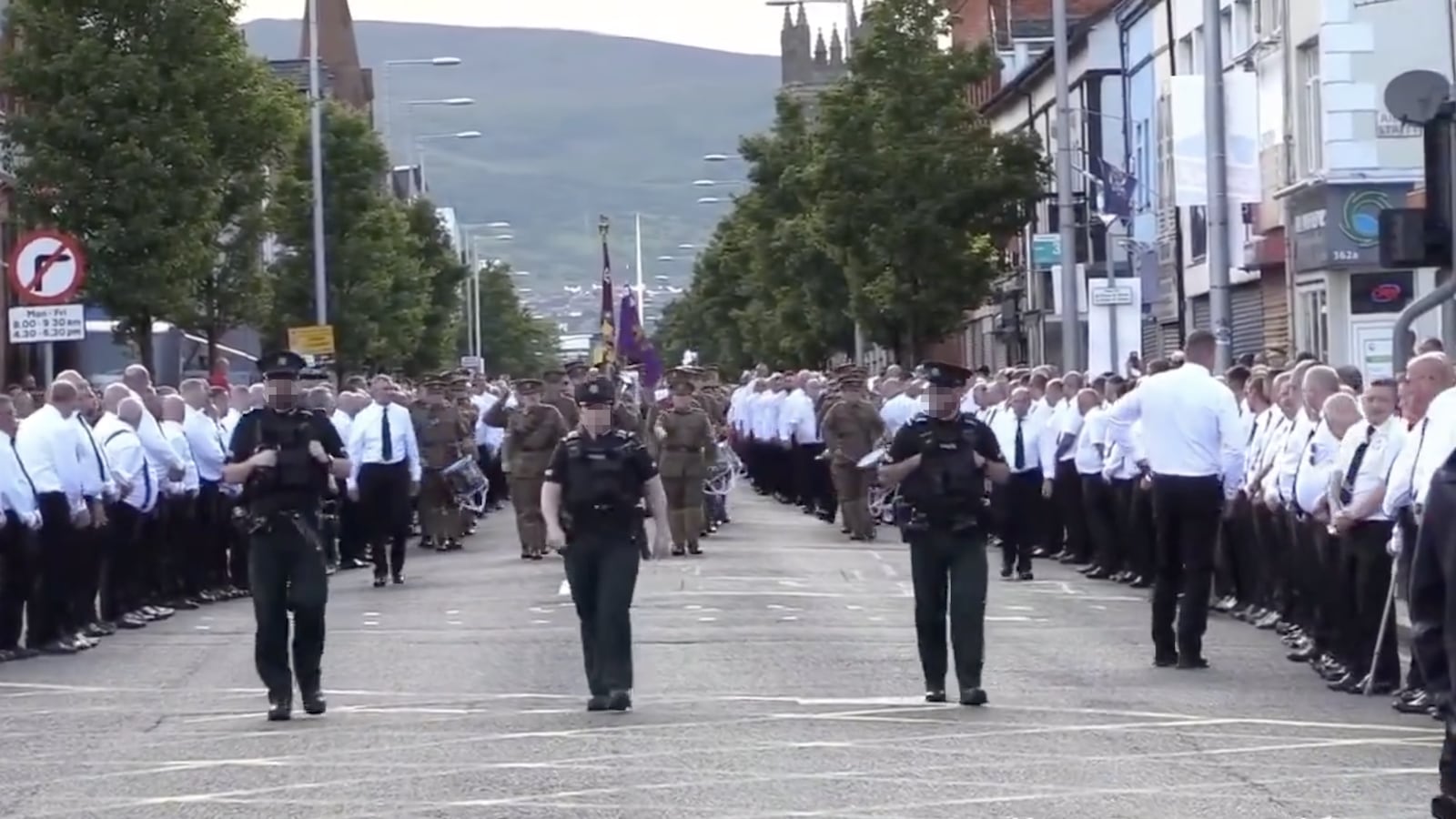 SHOW OF STRENGTH: The UVF were out in force in East Belfast over the weekend
