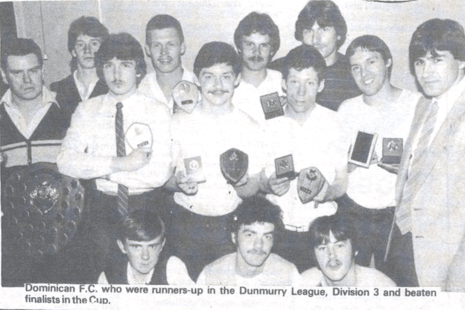 TOP TEAM: Dominican FC were runners-up in the Dunmurry League, Division 3 in June 1983