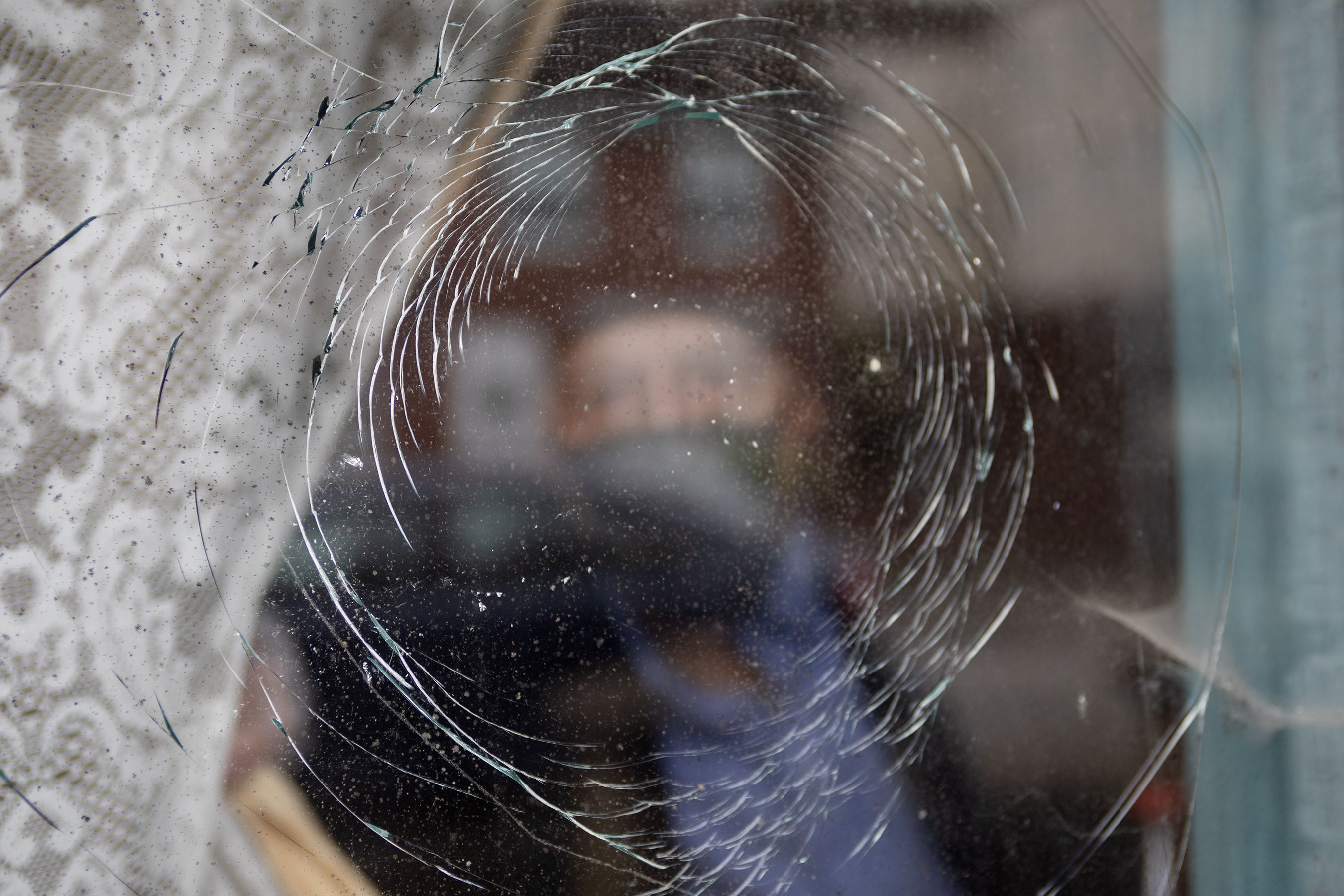 WINDOW SMASHED: James McConville says his home has been continually targeted by youths