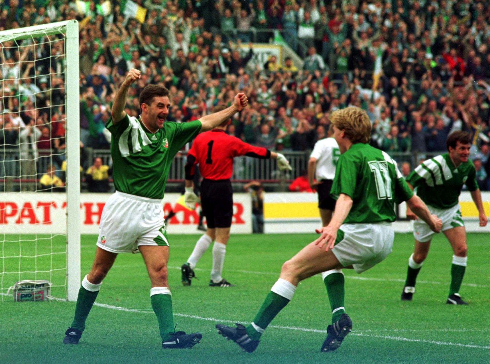 LEGEND: John Aldridge scores another goal for Ireland