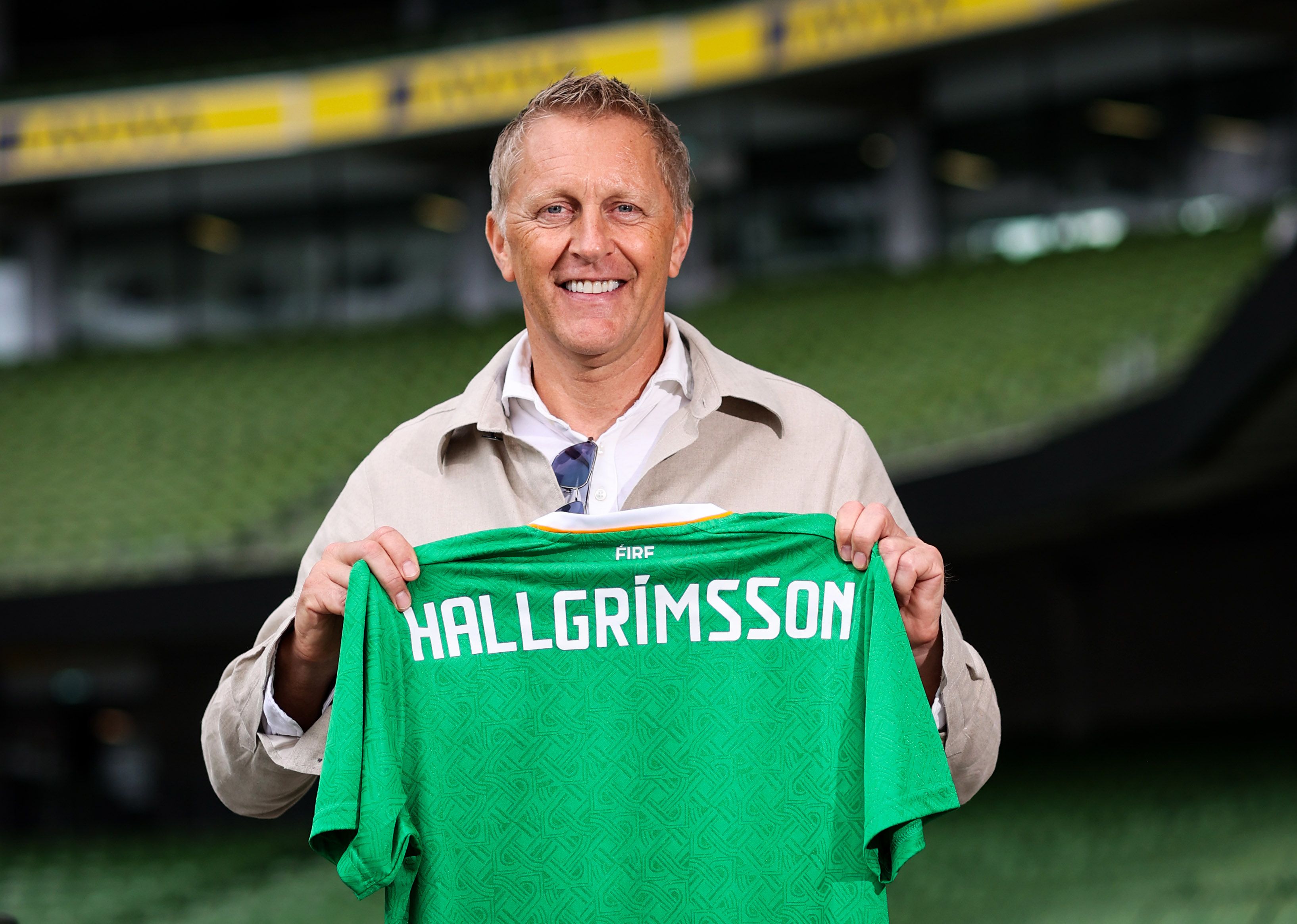 POSITIVITY: Heimir Hallgrímsson will hopefully turn Ireland\'s footballing fortunes around