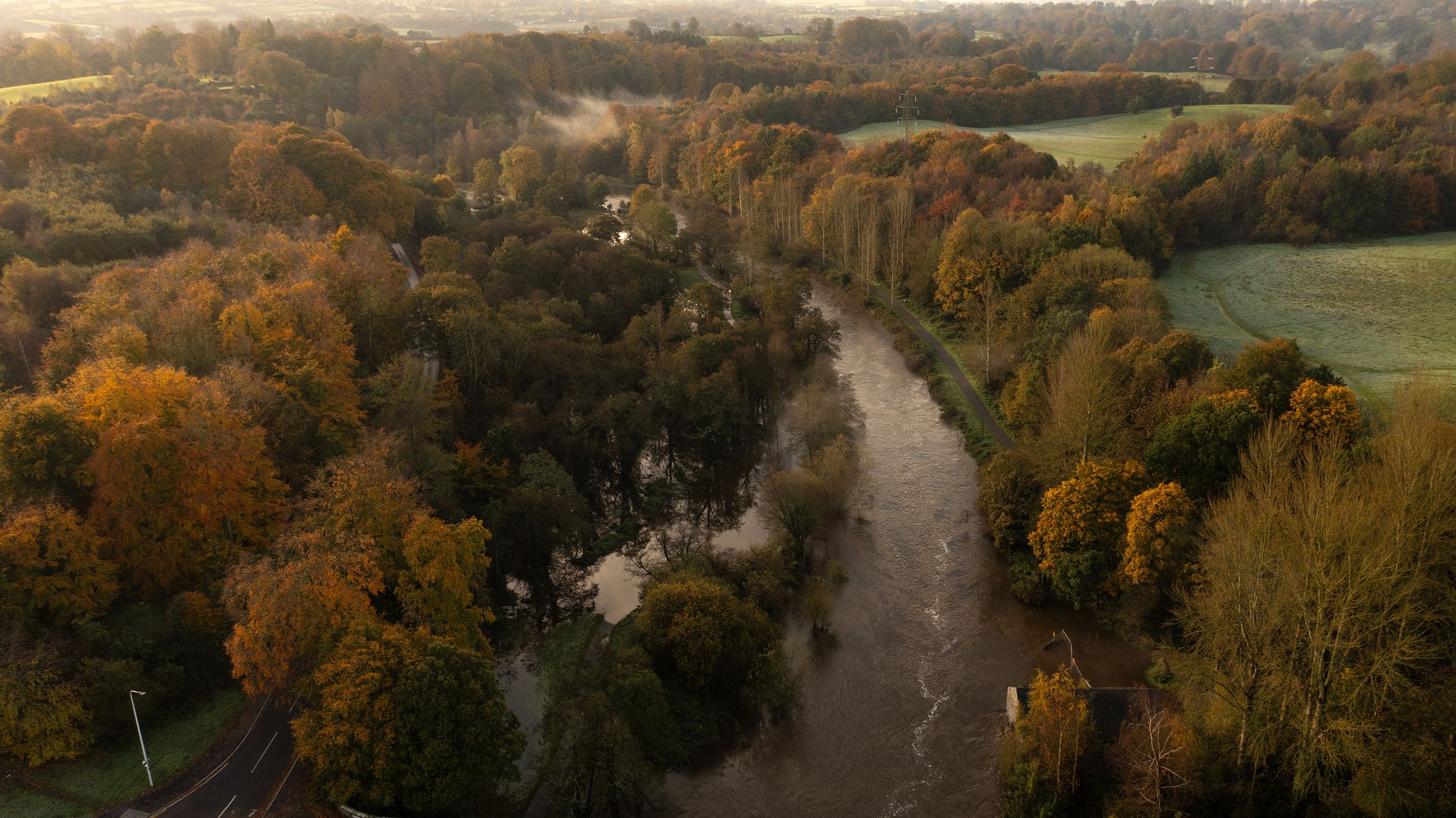 STUNNING: River Lagan and towpath running into Belfast