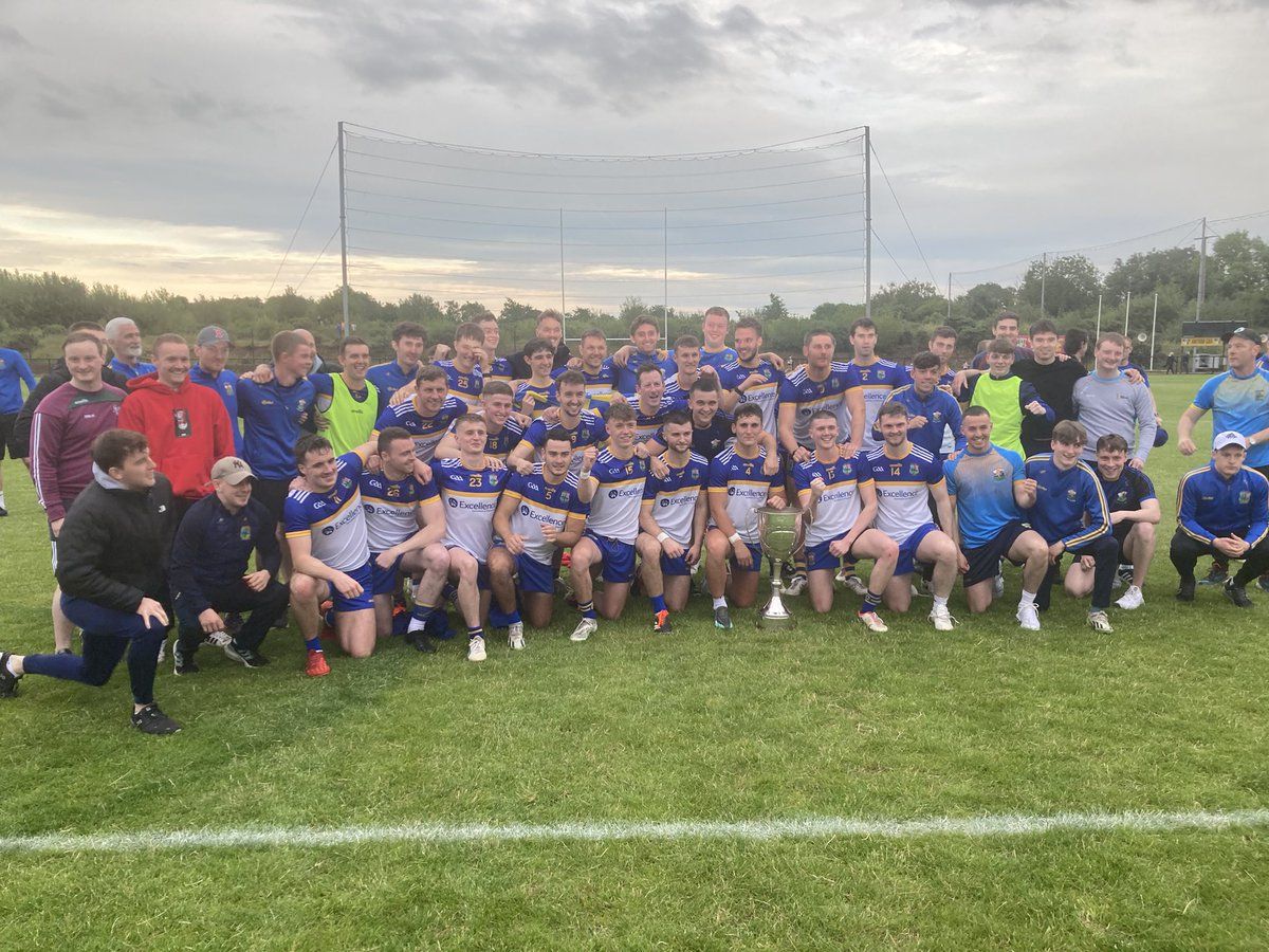 St Brigid\'s celebrate with the Eddie Fitzsimons Trophy 