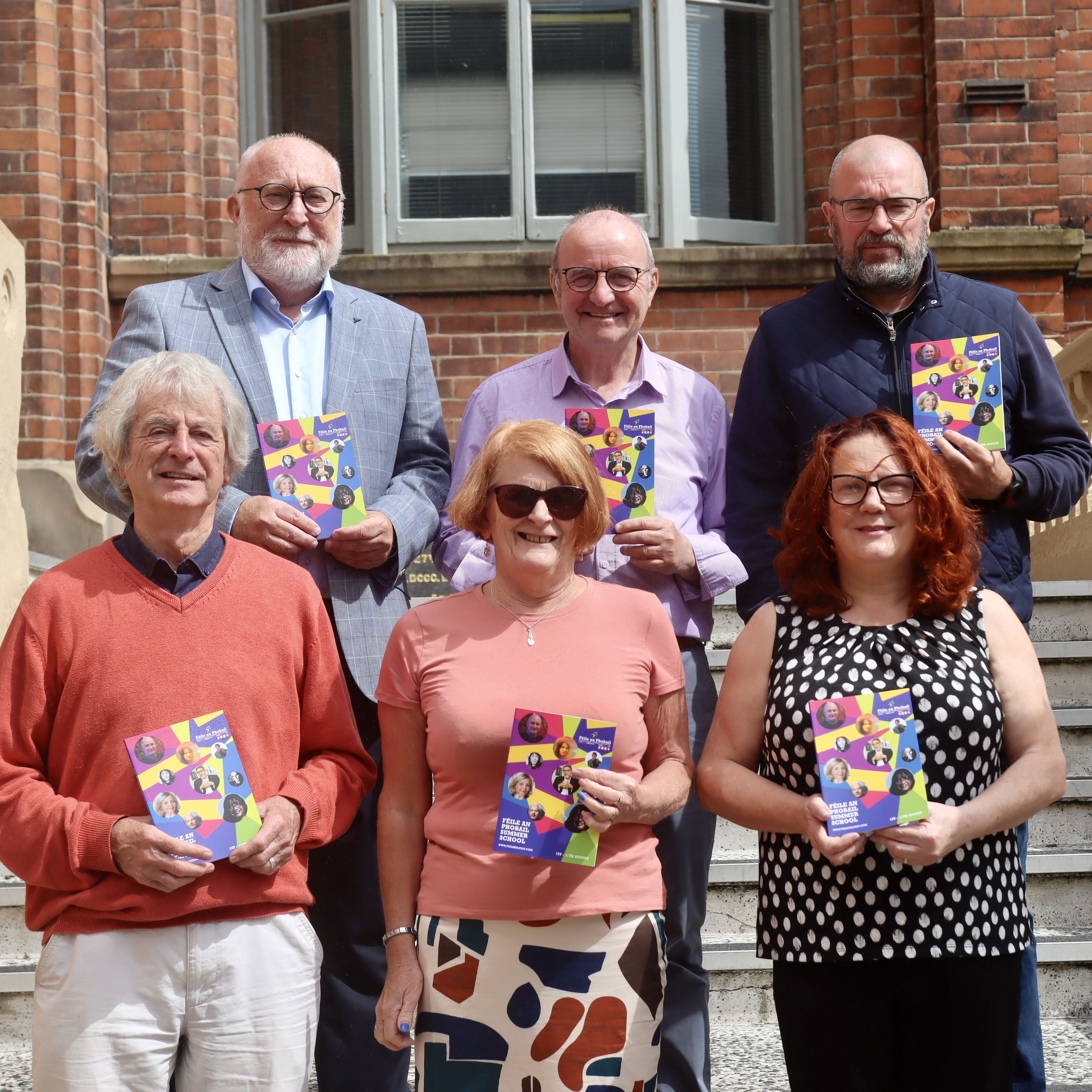 LAUNCH: Féile\'s Professor Bill Rolston, Carol Jackson, Aine McCabe, Professor Peter Finn, Principal St Mary\'s UC, Jim Gibney (Féile) and John Jones, Kennedy Centre