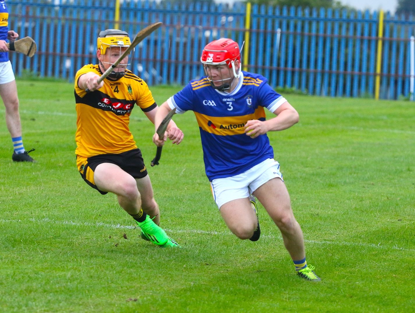 Conor Boyle bursts out of defence on Monday 