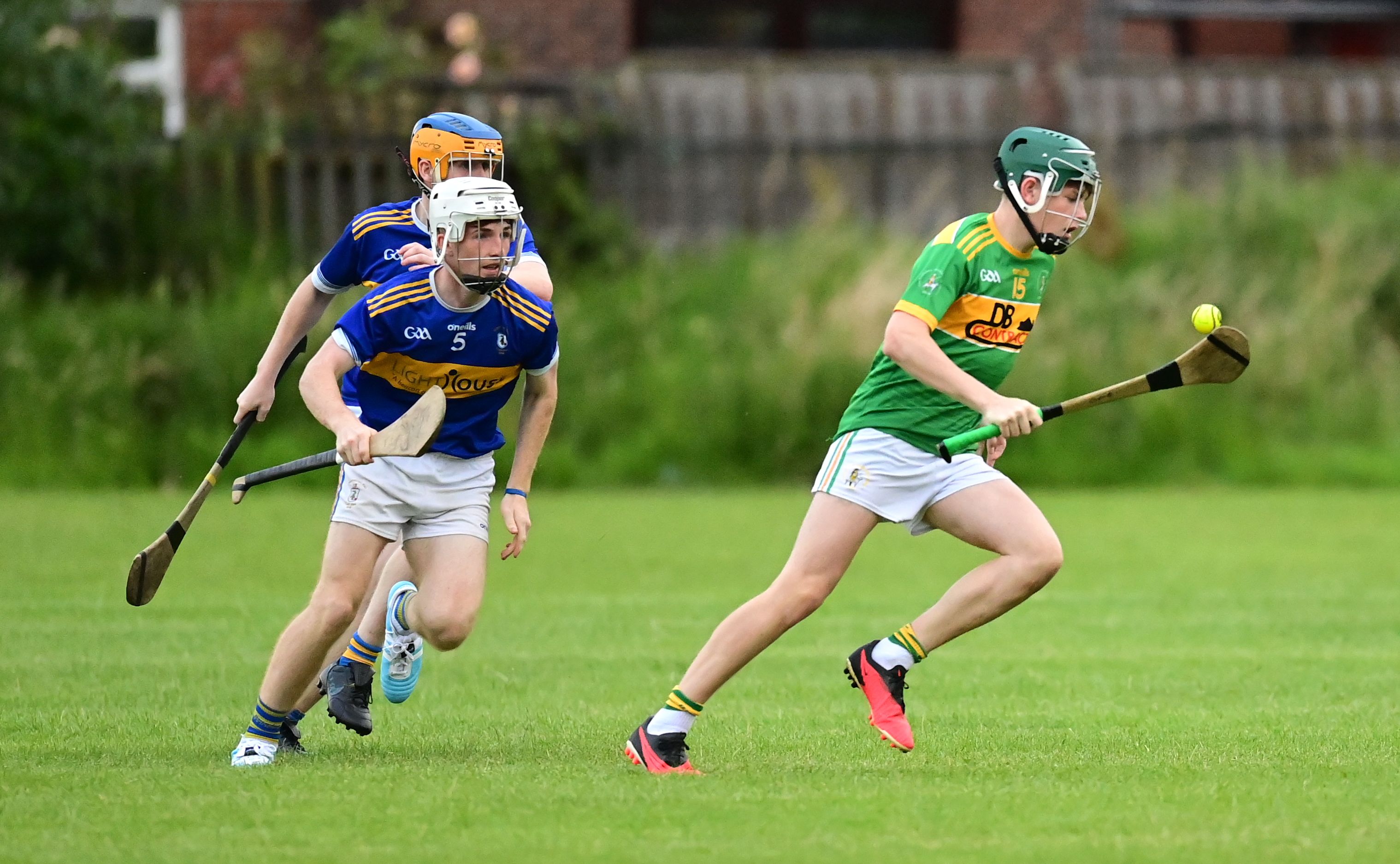 Dunloy\'s Oisin McCallin steals a march on the Rossa defence on Monday 