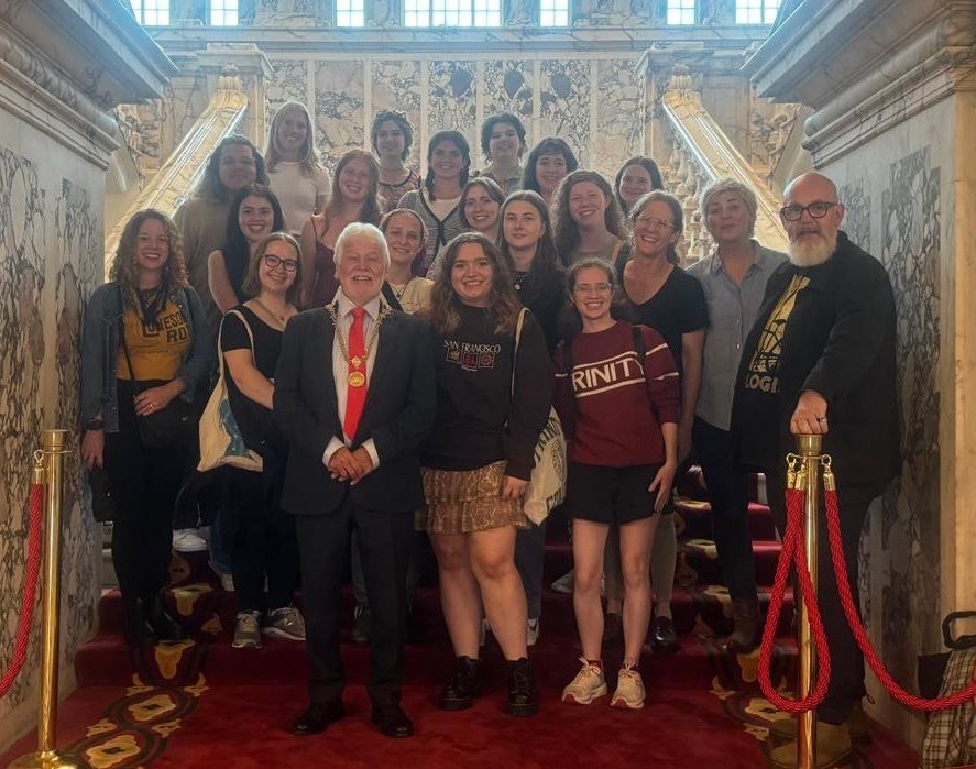 SWORN IN: Texan students meet Belfast High Sheriff and DUP councillor Sammy Douglas