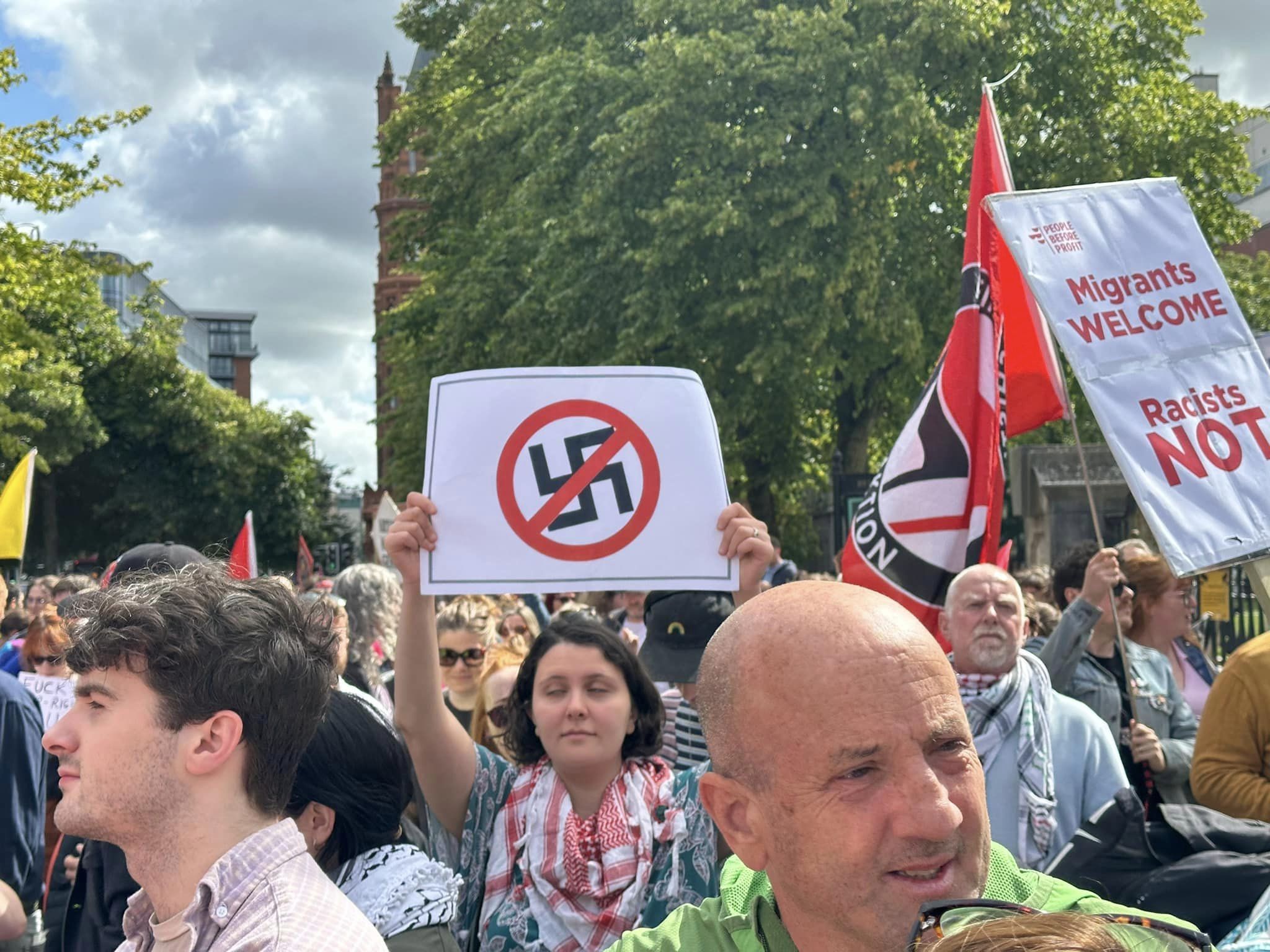 RERUN: A similar protest was held in Belfast city centre last weekend