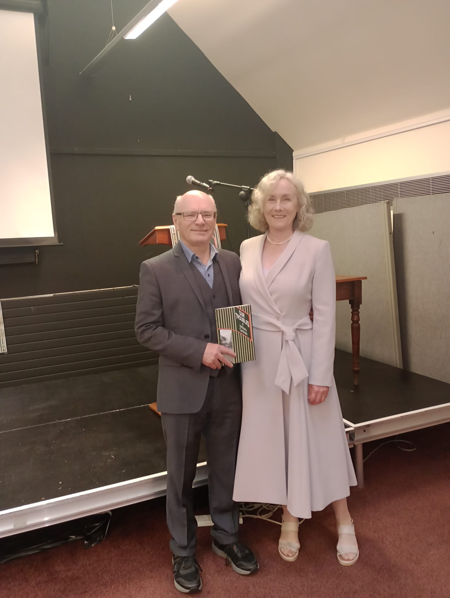 FROM THE HEART\': Anthony Canavan with his wife Isolde at the Linen Hall Library launch