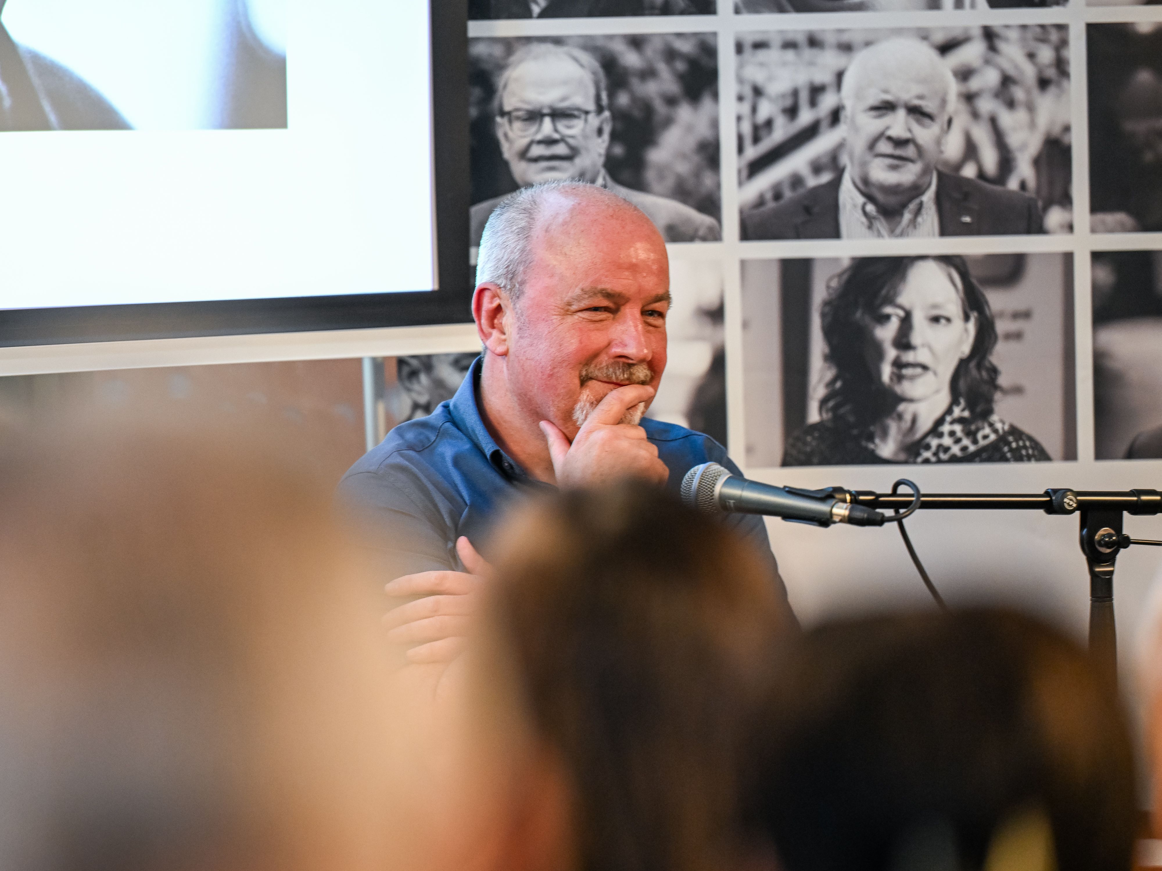 \"PHENOMENAL LEGACY\": Brian \'Barney\' Rowan at The Impossible Peace launch in Áras Uí Chonghaile during Féile an Phobail