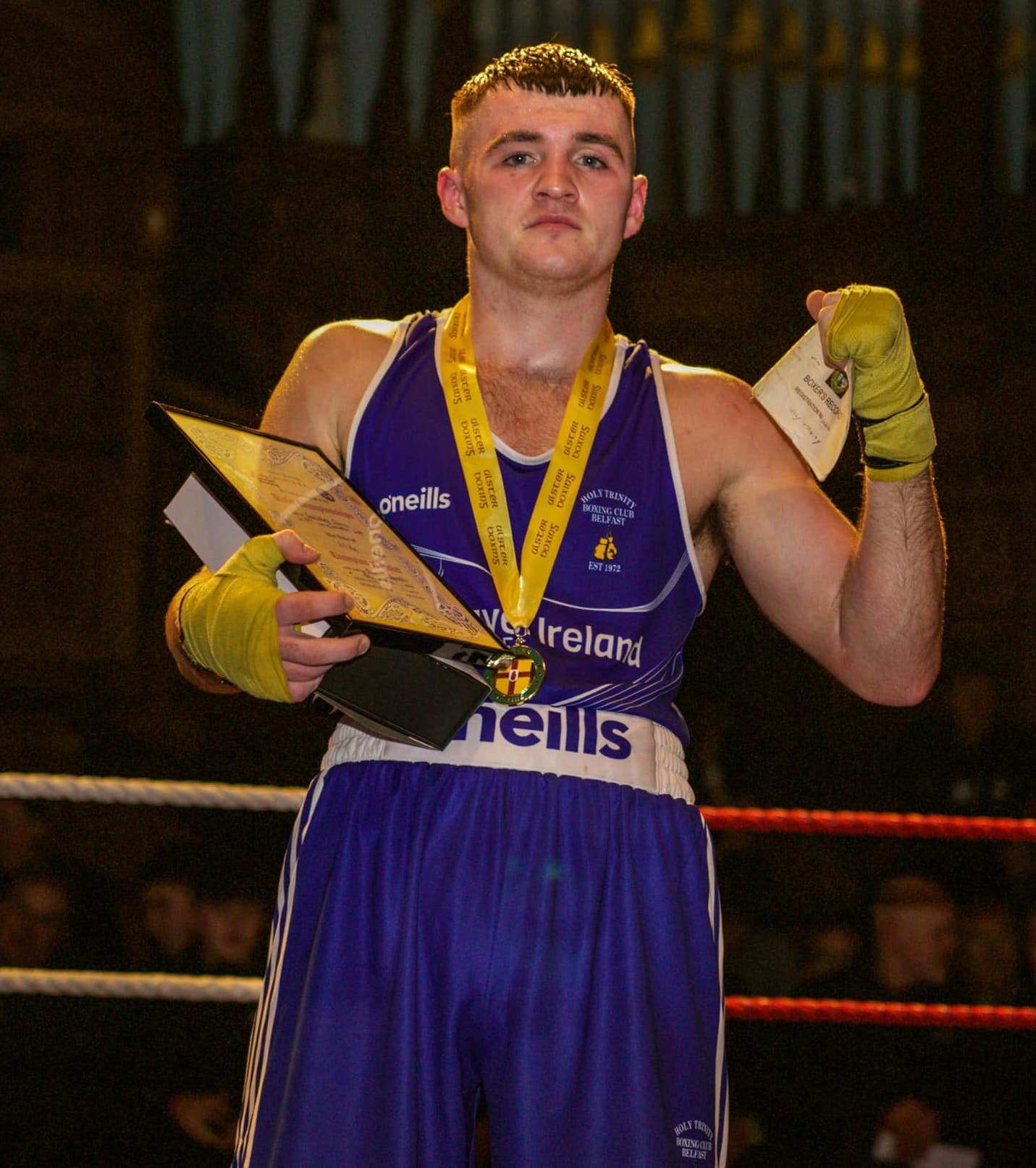 Barry McReynolds is one of a long list of Holy Trinity boxers to have claimed provincial honours 