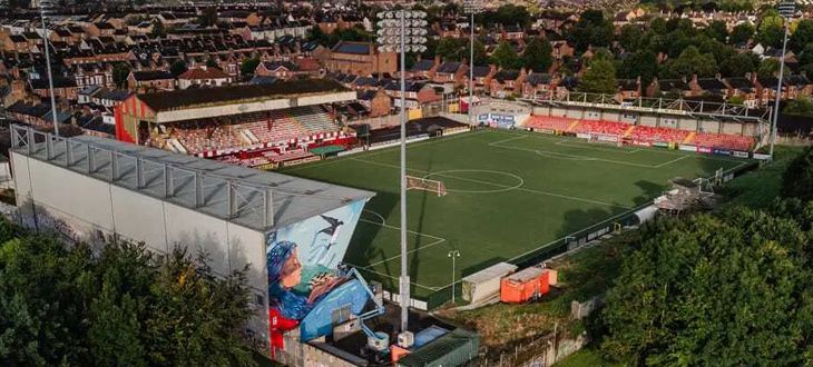 HOUSE MARTINS ON SONG: Solitude, home of Cliftonville FC in North Belfast