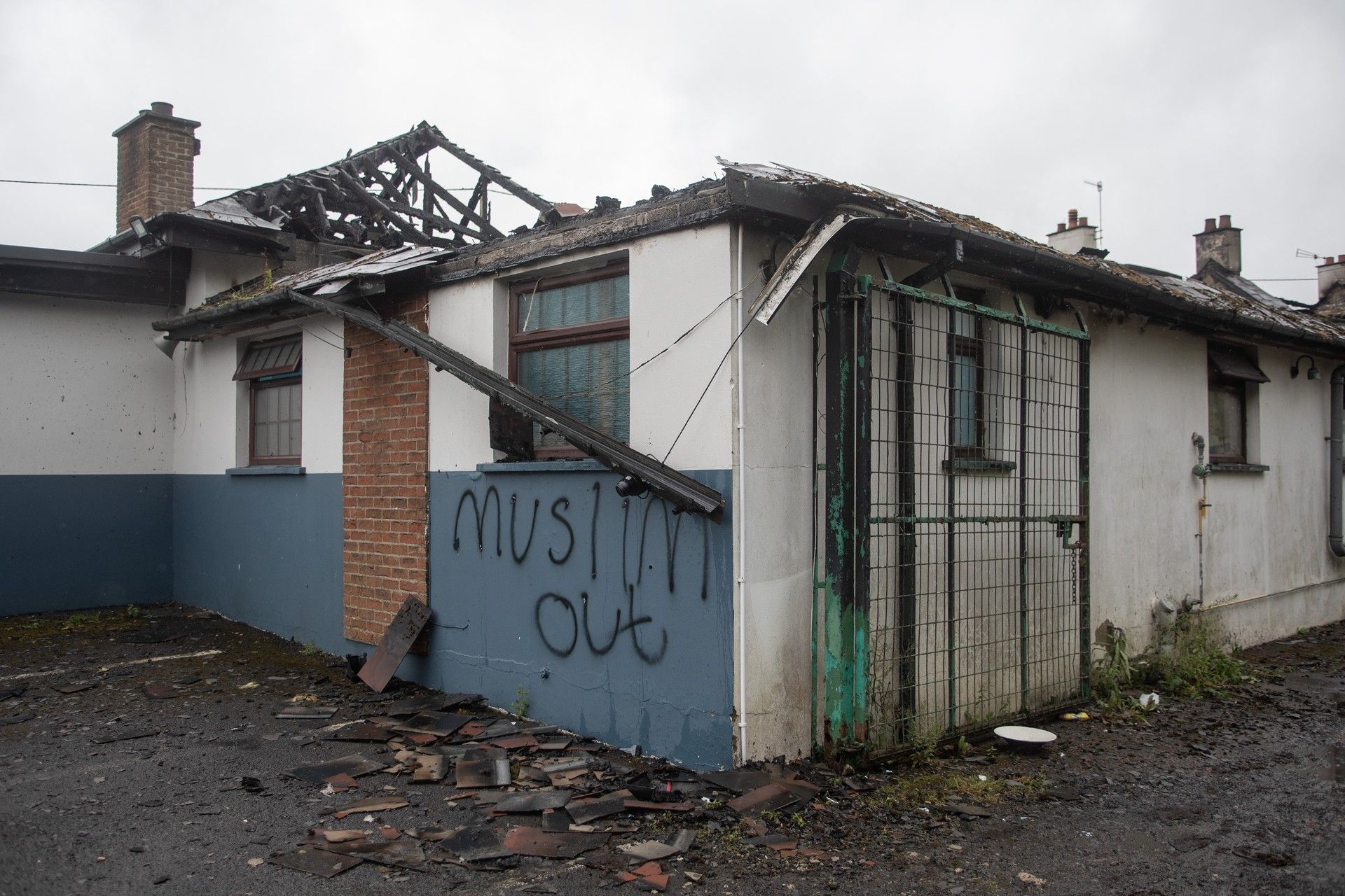 GUTTED: The arson attack on the Steam Dining restaurant in the early hours of this morning