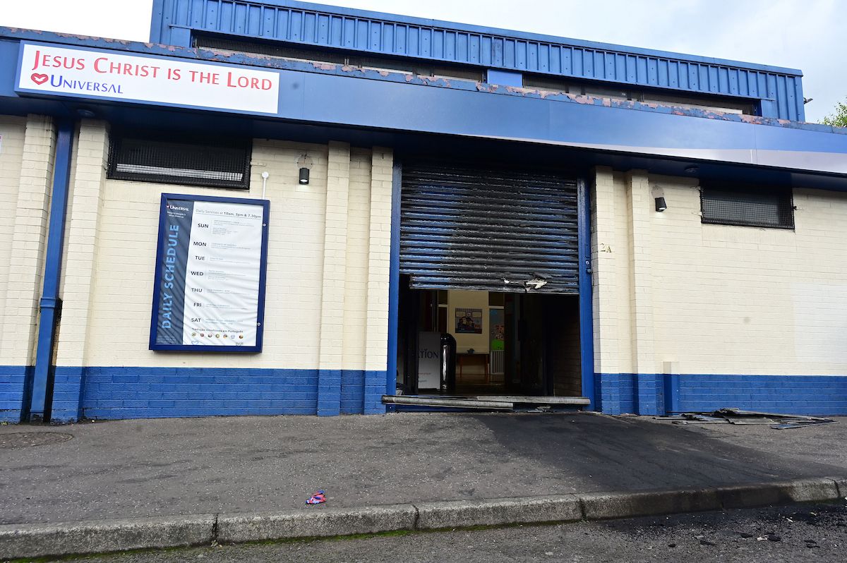 CONDEMNED: The church in East Belfast which was targeted last night