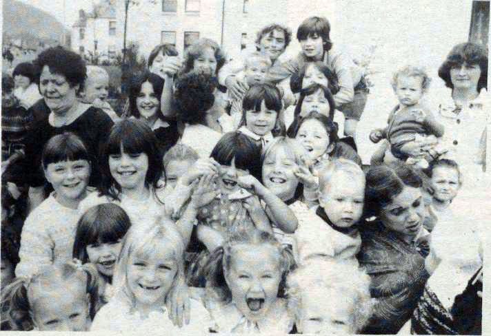 FACES IN THE CROWD: These happy children graced the pages of the Andersonstown News, this week in 1983