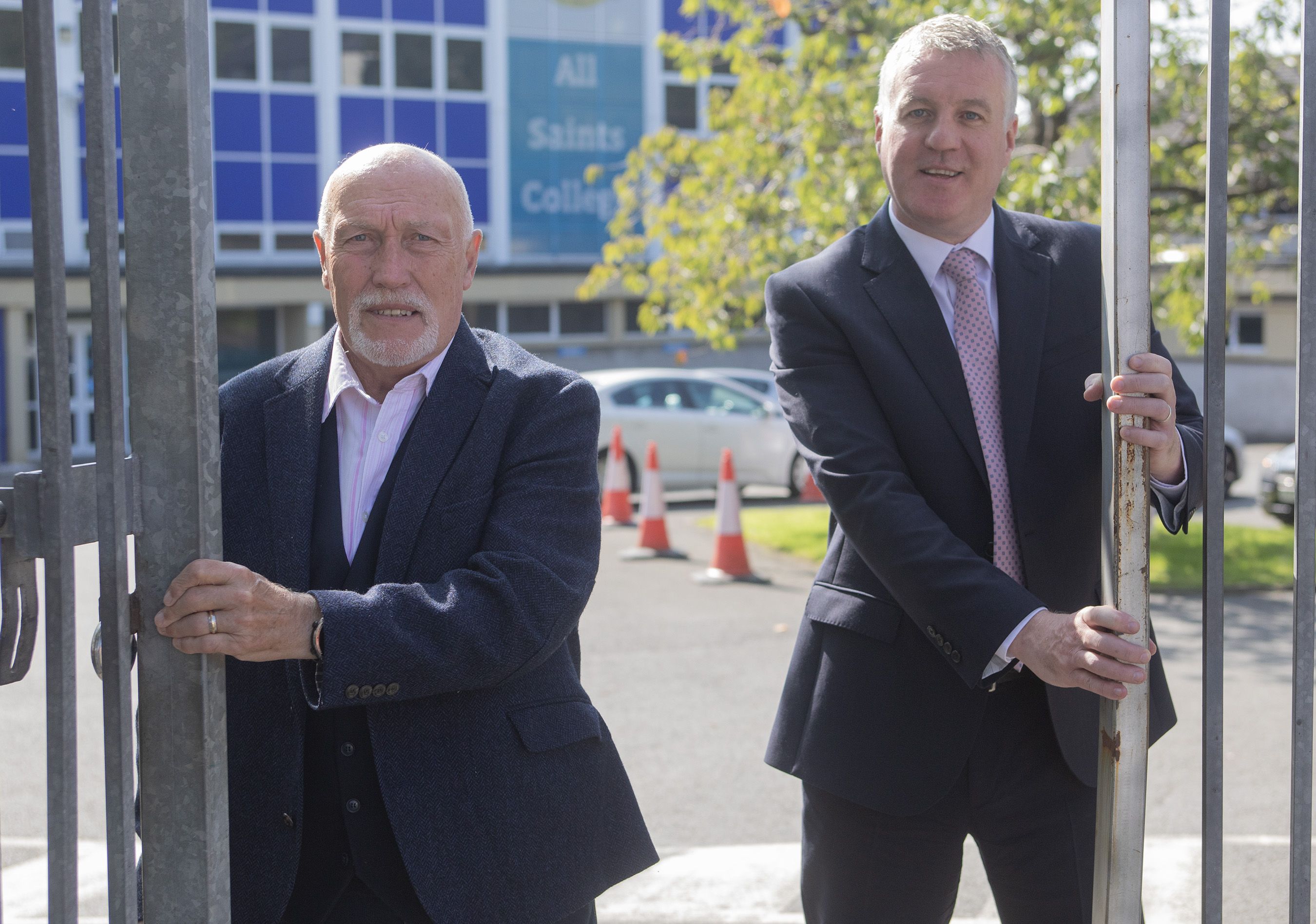 NEW ROLE: Gerry McClory (Chairperson, Board of Governors, All Saints College) with new All Saints College Principal Damien Coyle