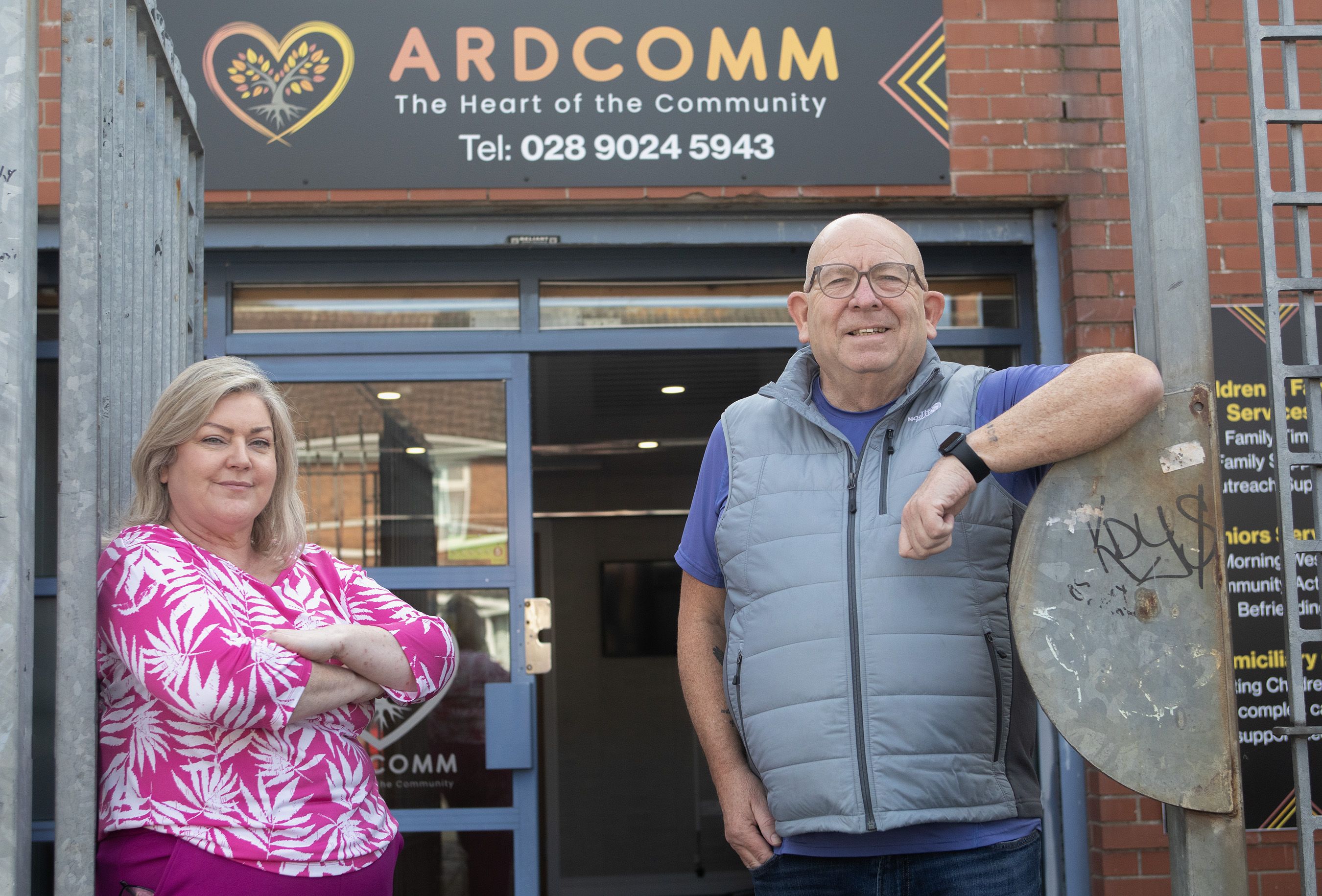 GROUNDBREAKING: Ardcomm CEO Richard May and Dr Michelle Templeton, director of governance and compliance at Ardcomm