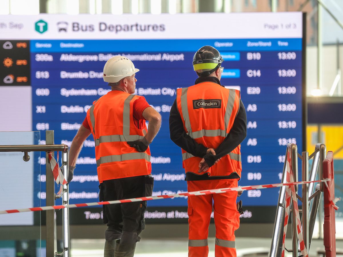 GAN GAELIGE: Translink\'s new Grand Central Station is without Irish dual language signage