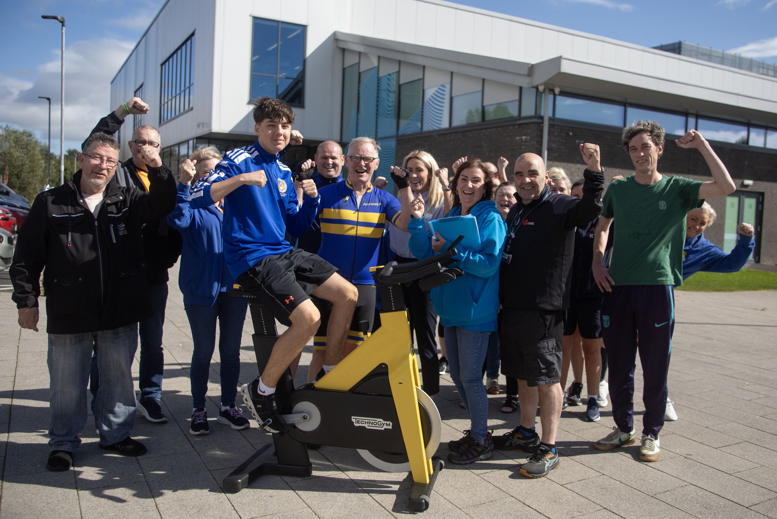 SPINATHON: The event was hosted at Brook Leisure Centre