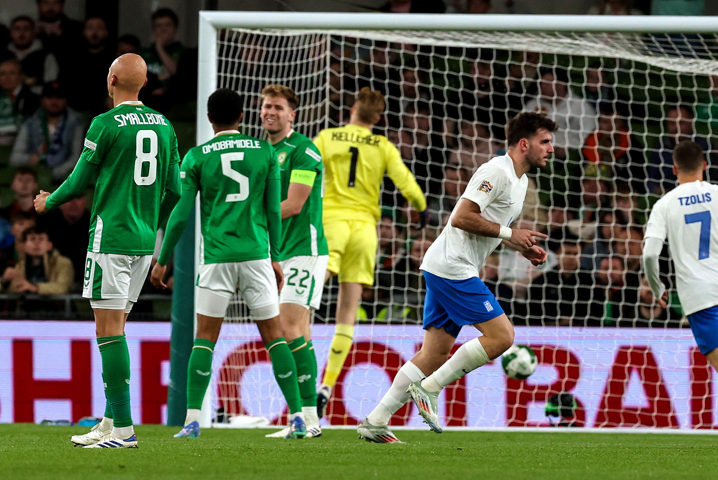 Fotis Ioannidis opens the scoring for Greece 