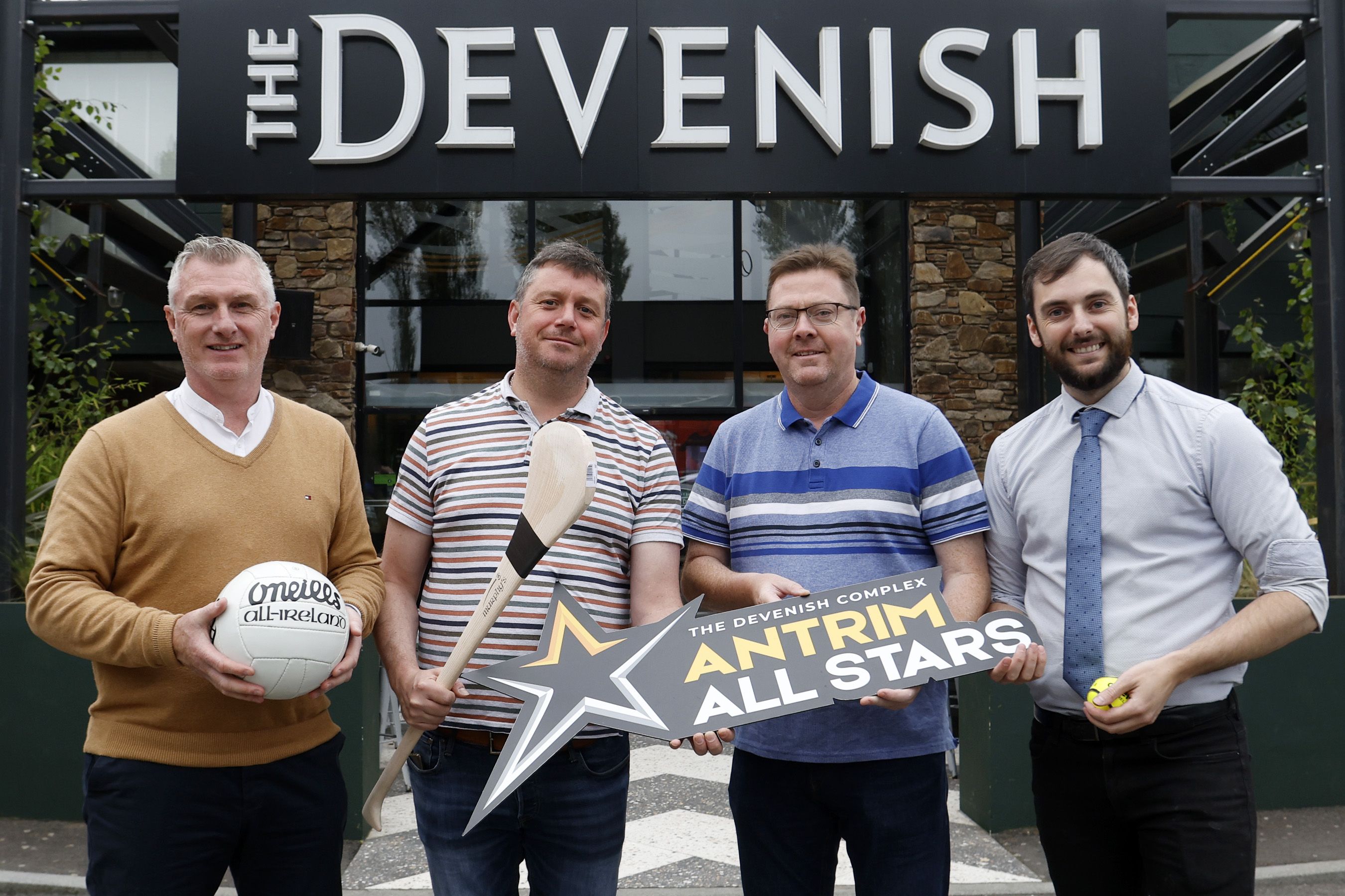 John Tumelty from O\'Neills and and Frank McGuinness from The Deenish Complex were joined by sports journalists David Mohan and Brendan Crossan at Monday\'s launch