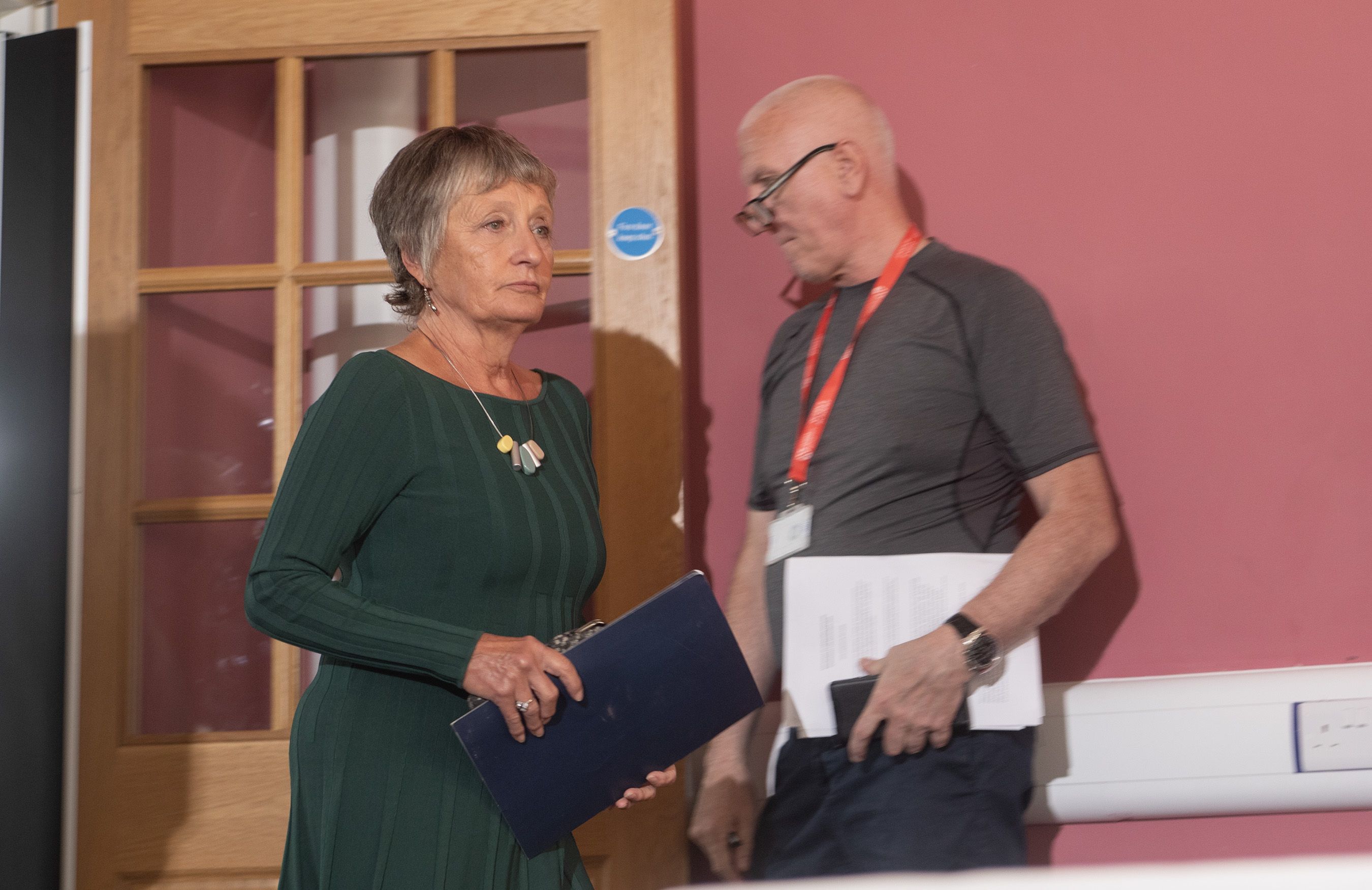 RESPONSE: Geraldine Finucane prepares to address a press conference after the announcement of a public inquiry into the murder of her husband Pat