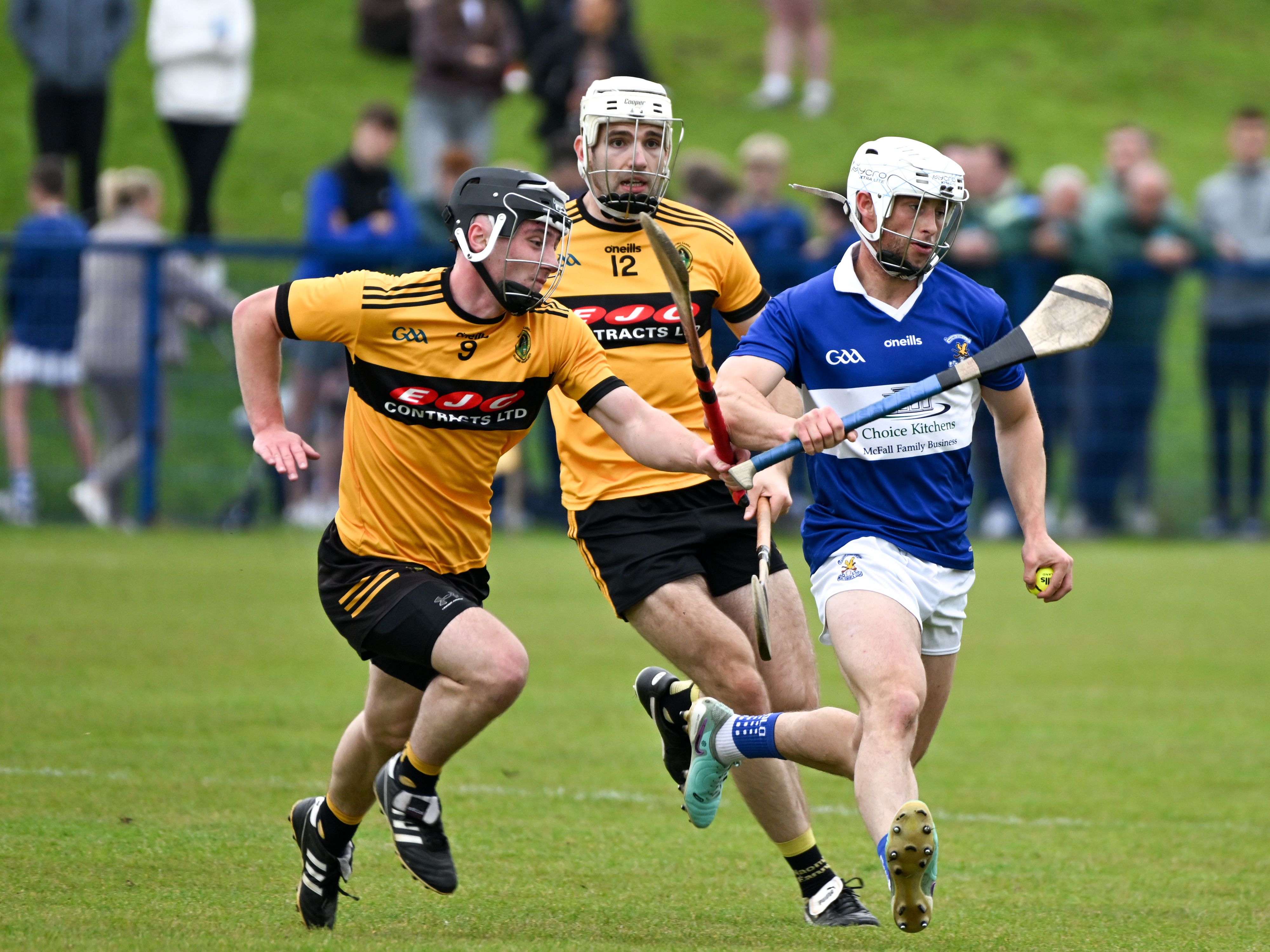 Conor Johnston cuts in on goal during Saturday\'s game at Rossa Park 