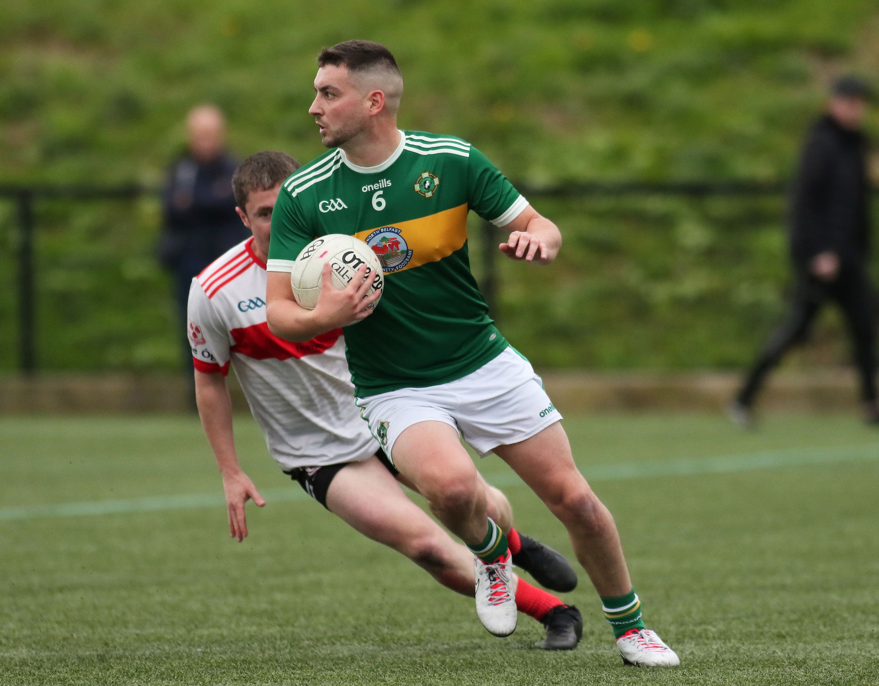 Pearse\'s needed a late rally to get through to the semi-finals of the Antrim JFC