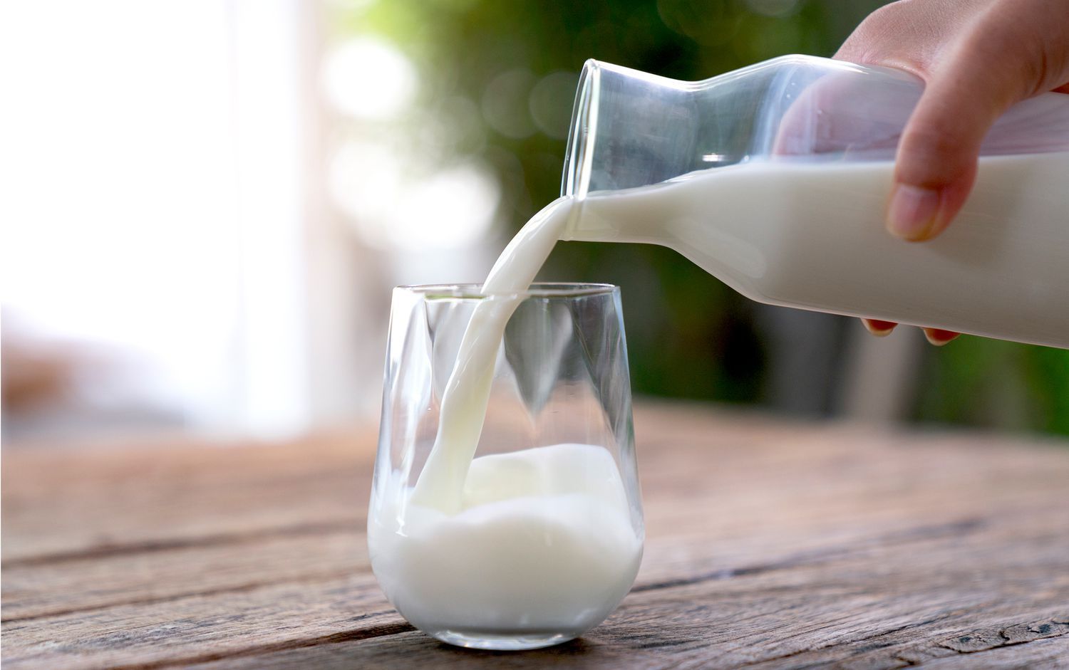 MILKING IT: Half a pint of semi-skimmed provides just under half your daily calcium needs