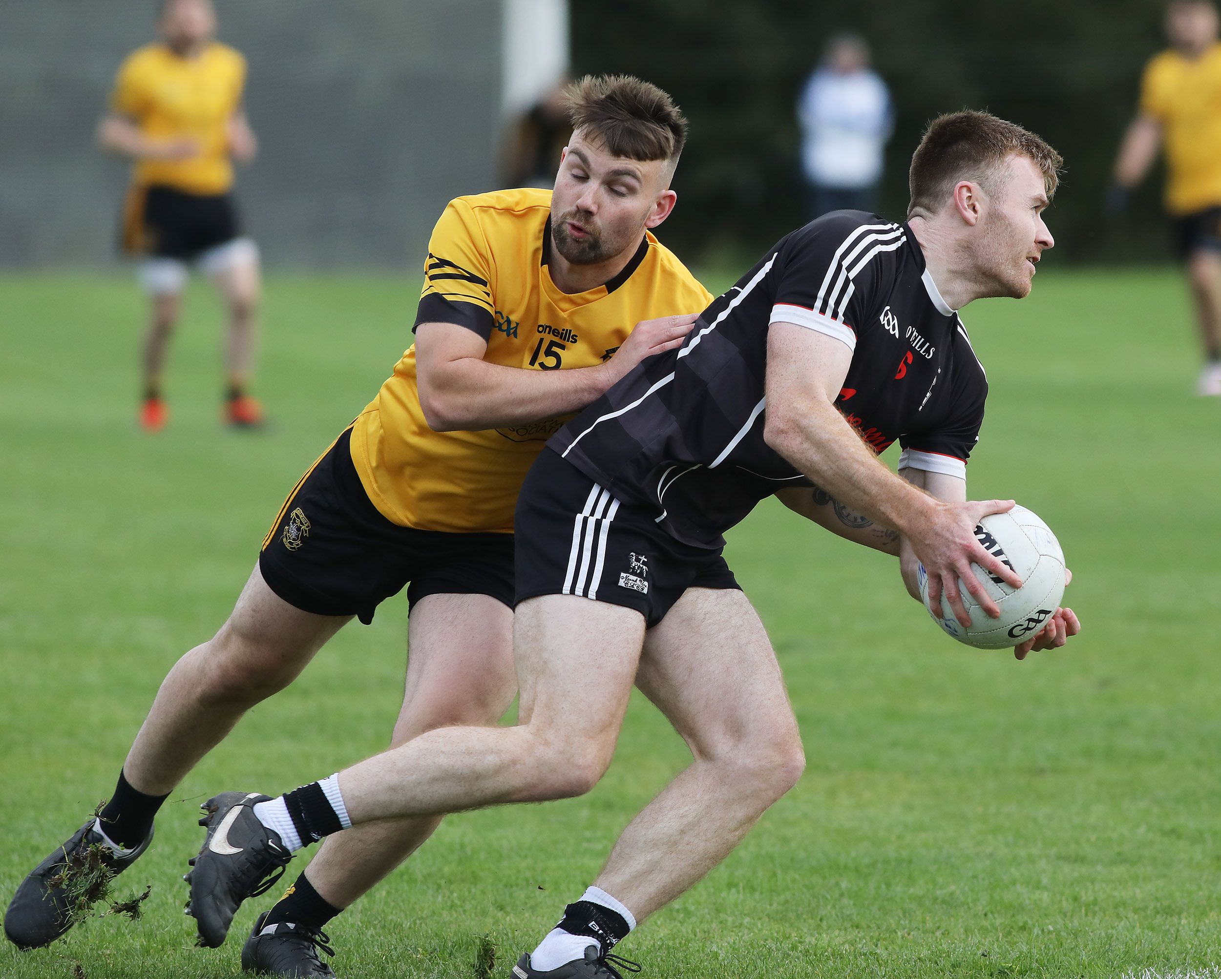 Cormac Flannery looks to break a St Malachy\'s challenge on Saturday 