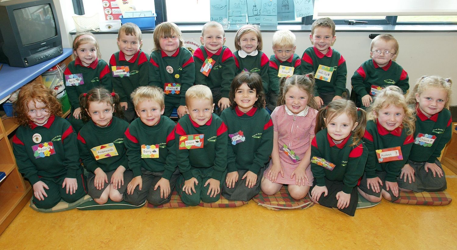 DRAÍOCHT: The class of 2007 at Bunscoil Phobal Feirste