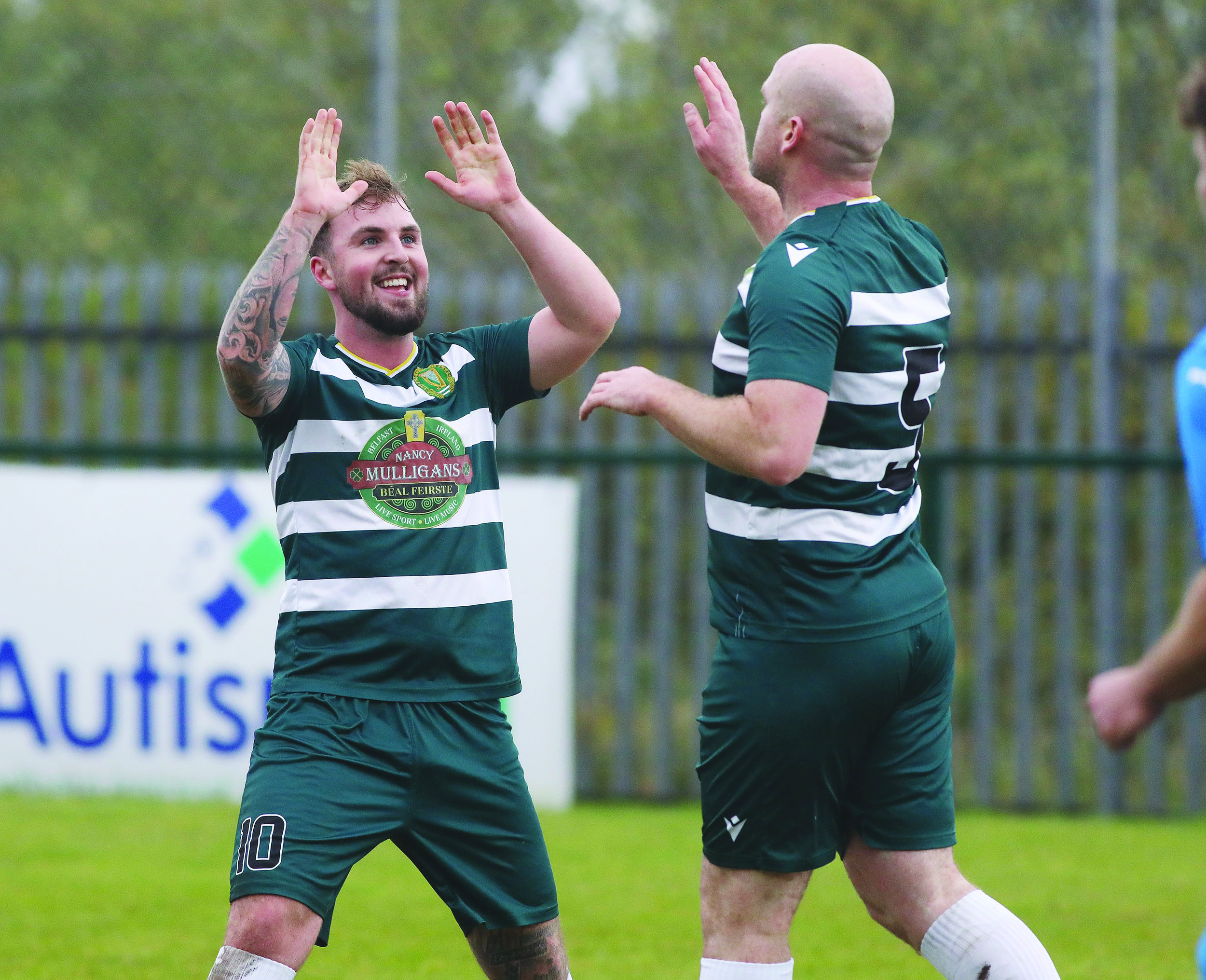 Belfast Celtic hope to be celebrating when they host Moyola on Saturday