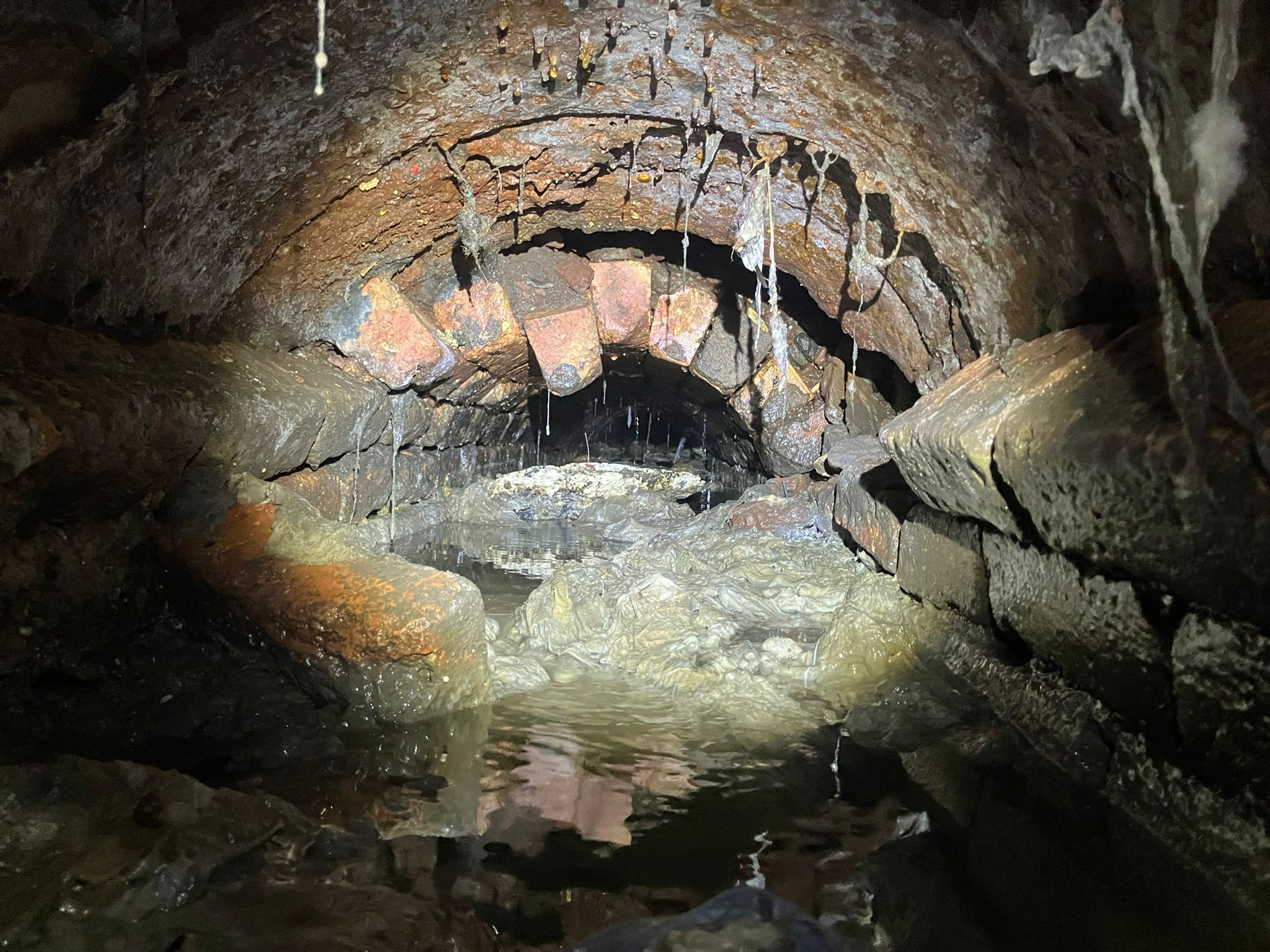 STEP BACK IN TIME: The old Victorian sewer under the Shore Road