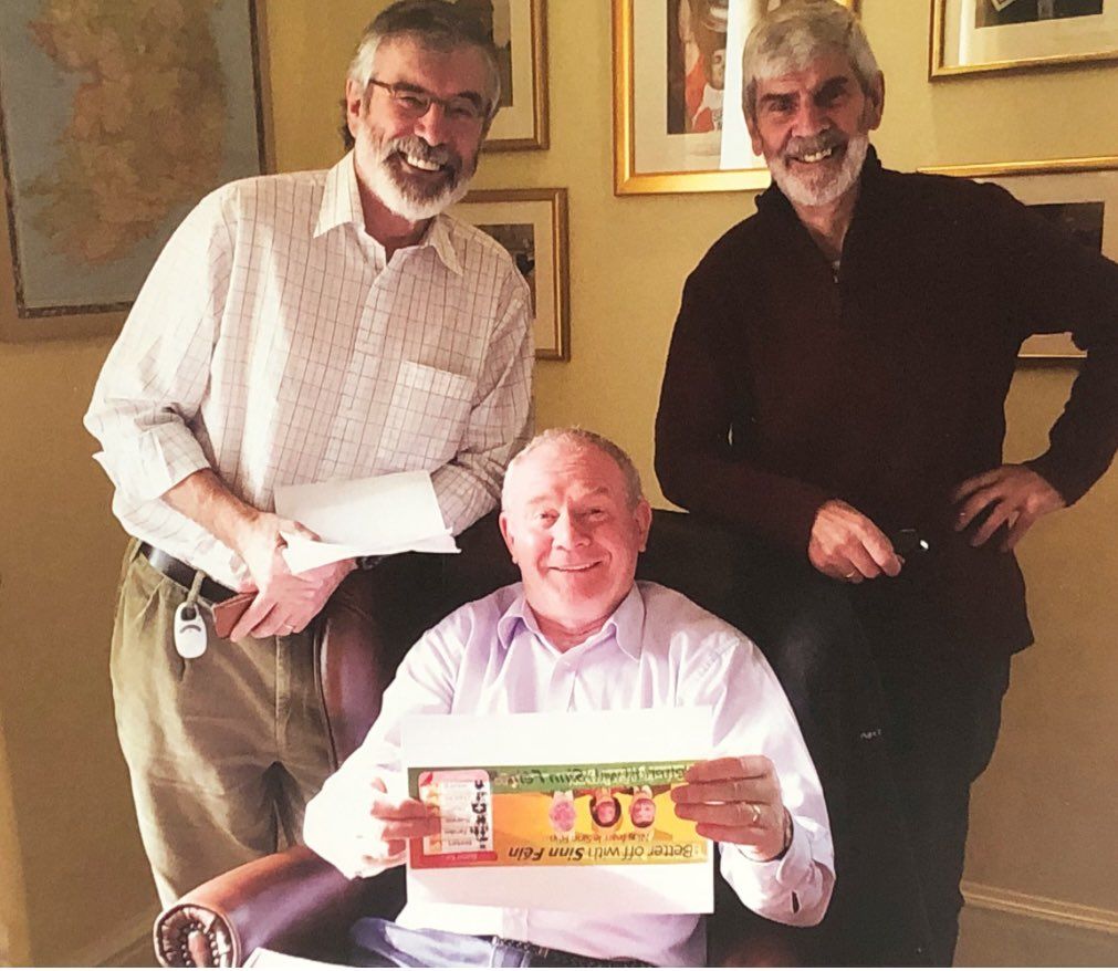 LE CHÉILE: Ted Howell with Gerry Adams and Martin McGuinness