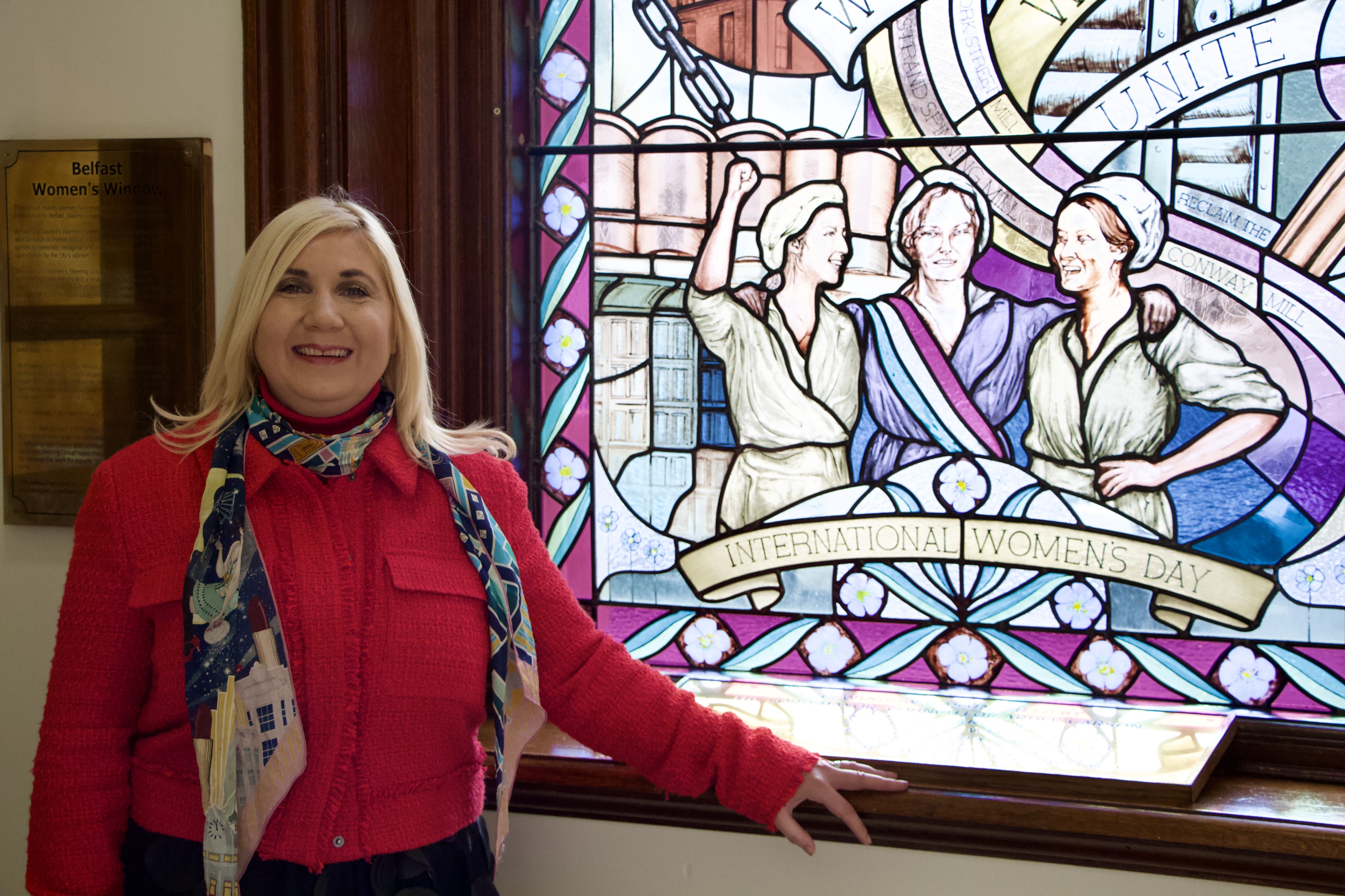 NEW ROLE: Siobhán McCallin at Belfast City Hall