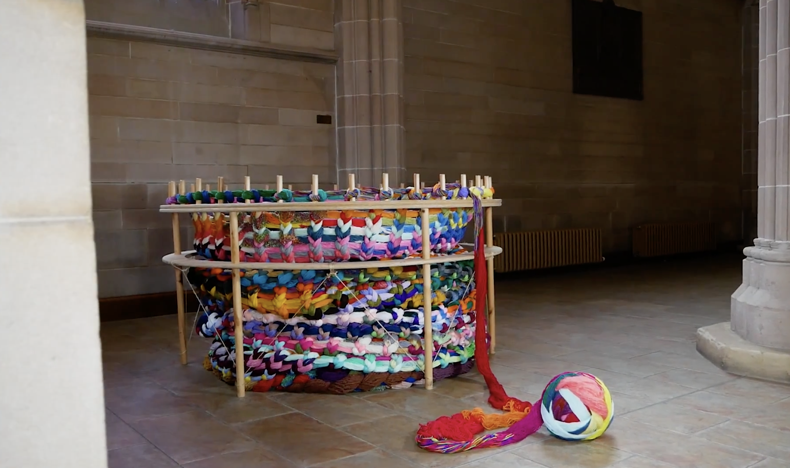 WEAVING DO: Heidi and Peter Gardner\'s \'Peace Loom\' is at 2 Royal Avenue from noon on Saturday, February 1