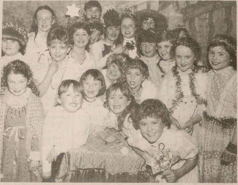 GEAT FUN: The cast of St Paul’s pantomime, Sleeping Beauty, December 1983