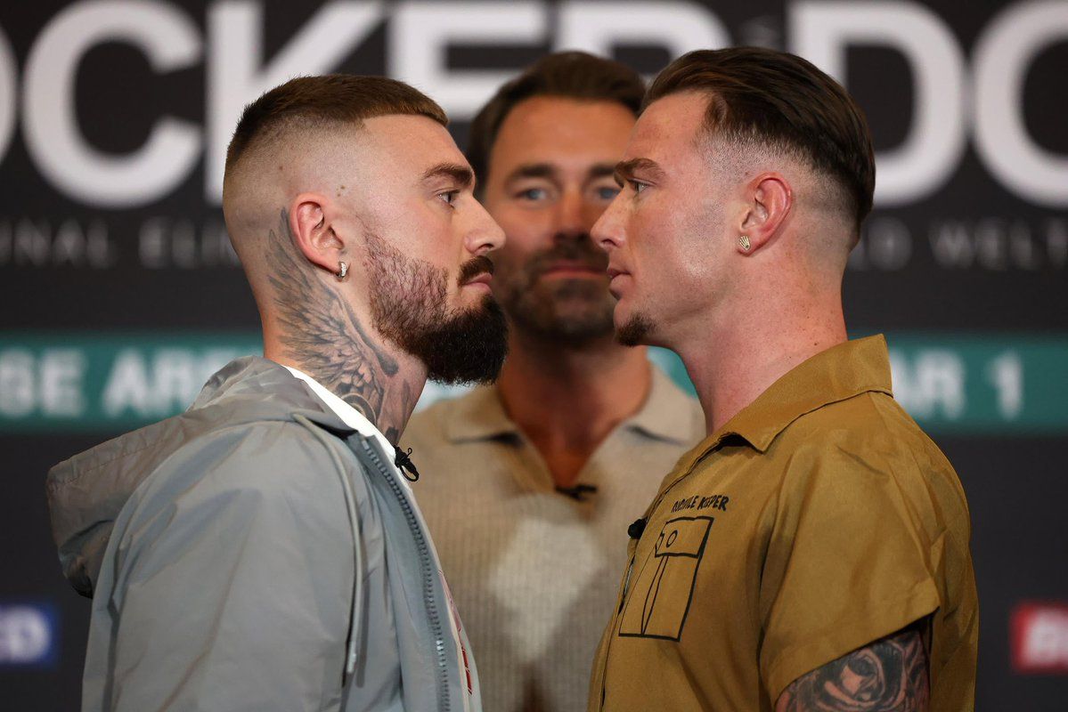 Lewis Crocker and Paddy Donovan came face-to-face at The Europa Hotel on Wednesday 