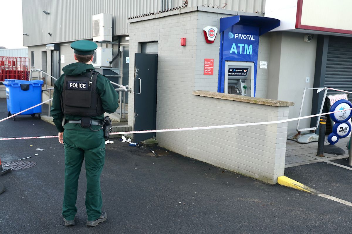 SCENE: The theft took place at a Spar on the Mallusk Road in Newtownabbey