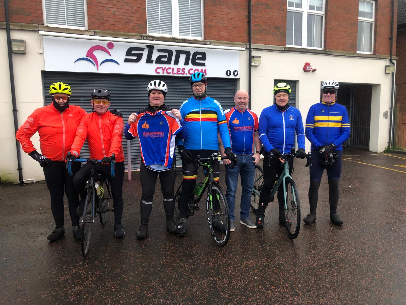 Some of the group training for the cycle