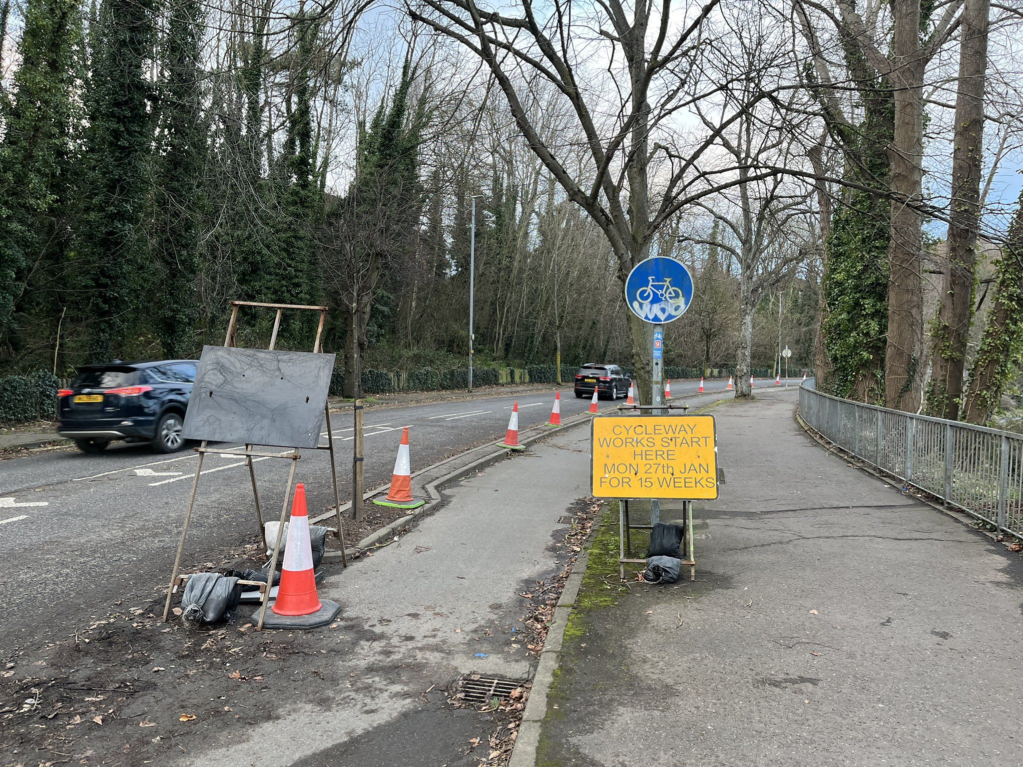 IMPROVEMENTS: Work on the Stranmillis Embankment cycling and pedestrian tracks got under way this week