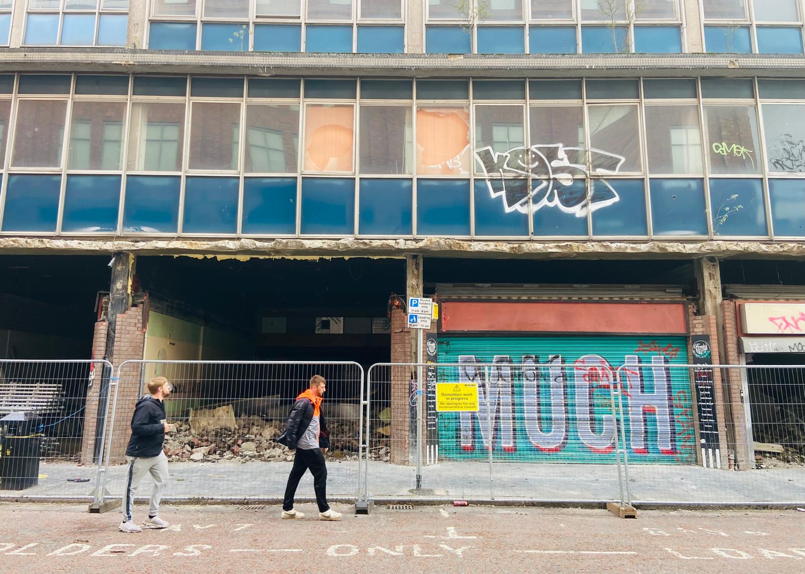 DEMOLITION: Regeneration work has begun in Castle Street