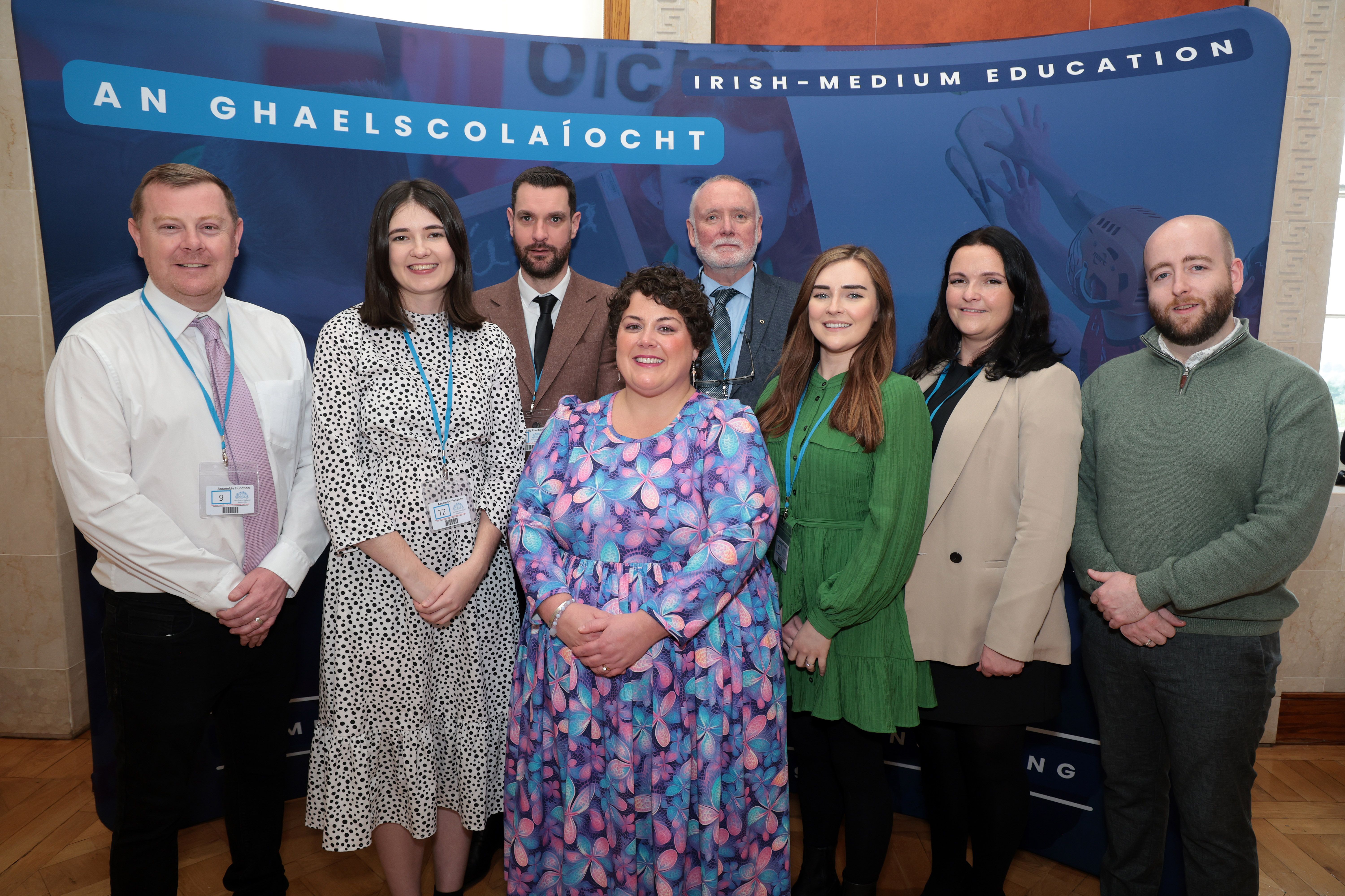 LE CHÉILE: Members of the Comhairle na Gaelscolaíochta team