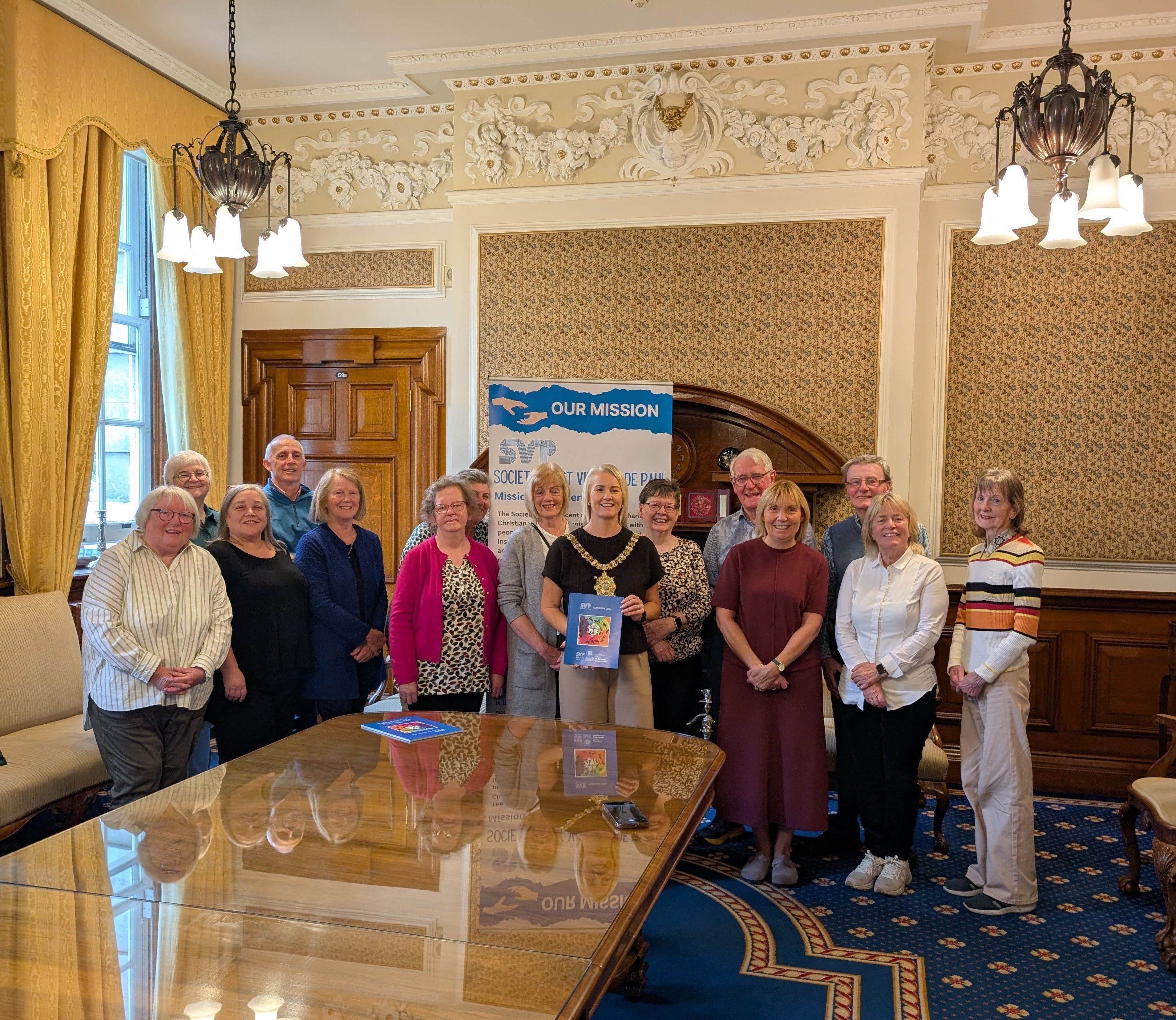 MEETING: Lord Mayor Tracy Kelly with the SVP members