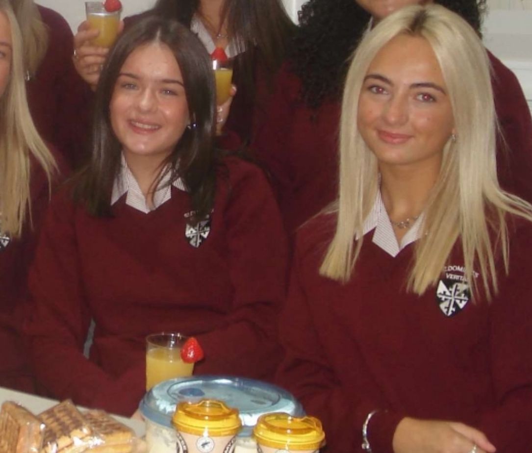ZAMBIA BOUND: Aoife Harrison and Sophia Doherty