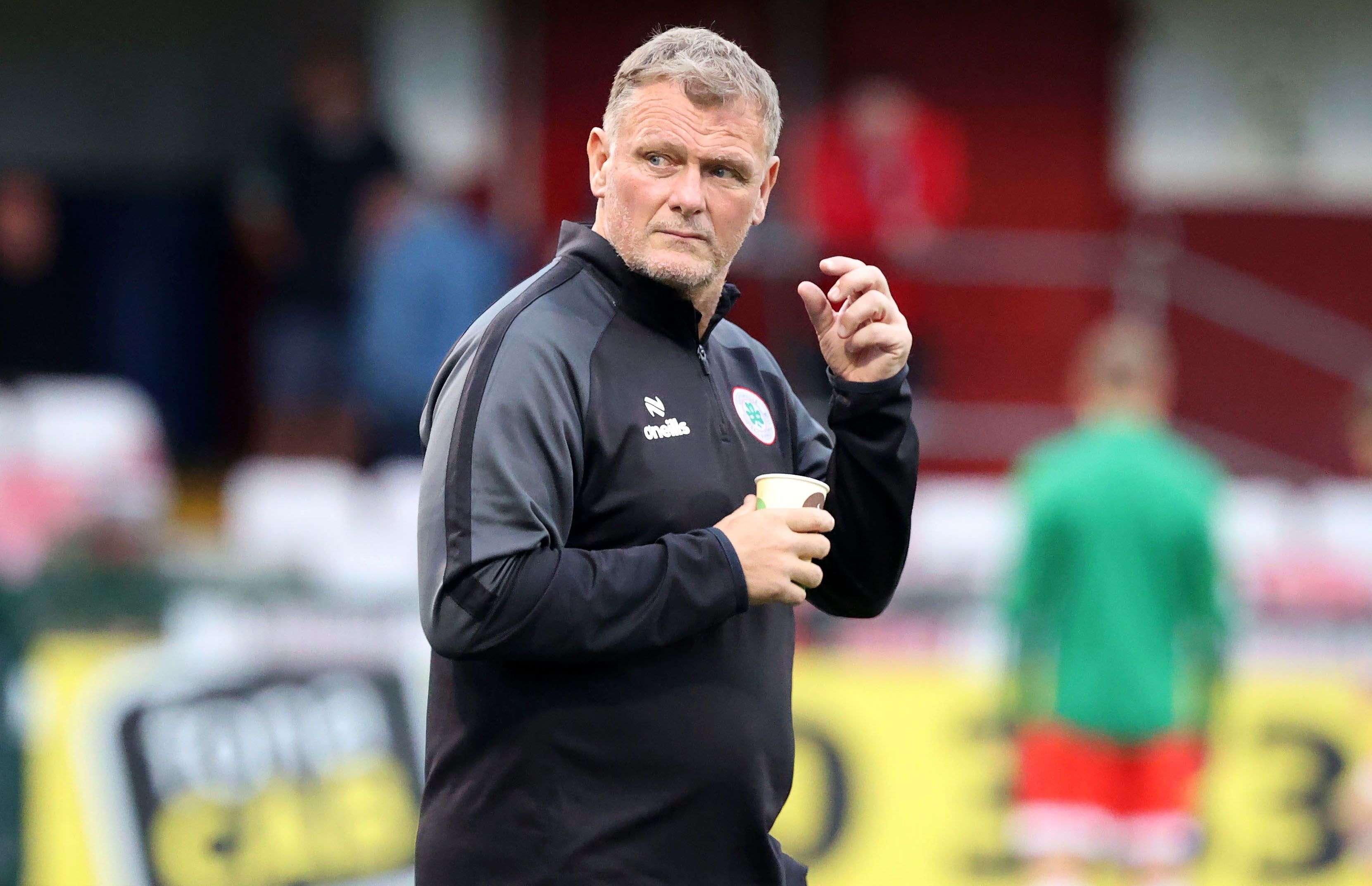 DETERMINED: Magilton is hopeful the Reds can grab all three points over Larne on Saturday