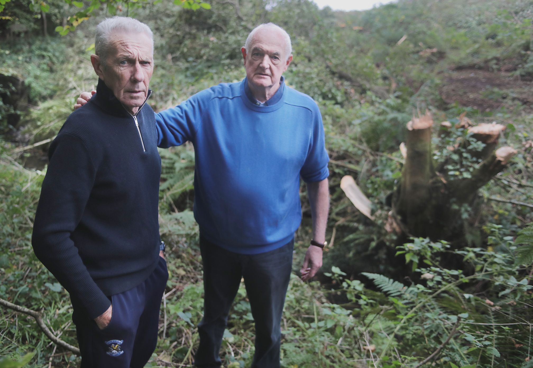 ANGER: Ladybrook Park residents Gerry McCann and Tom Kernaghan