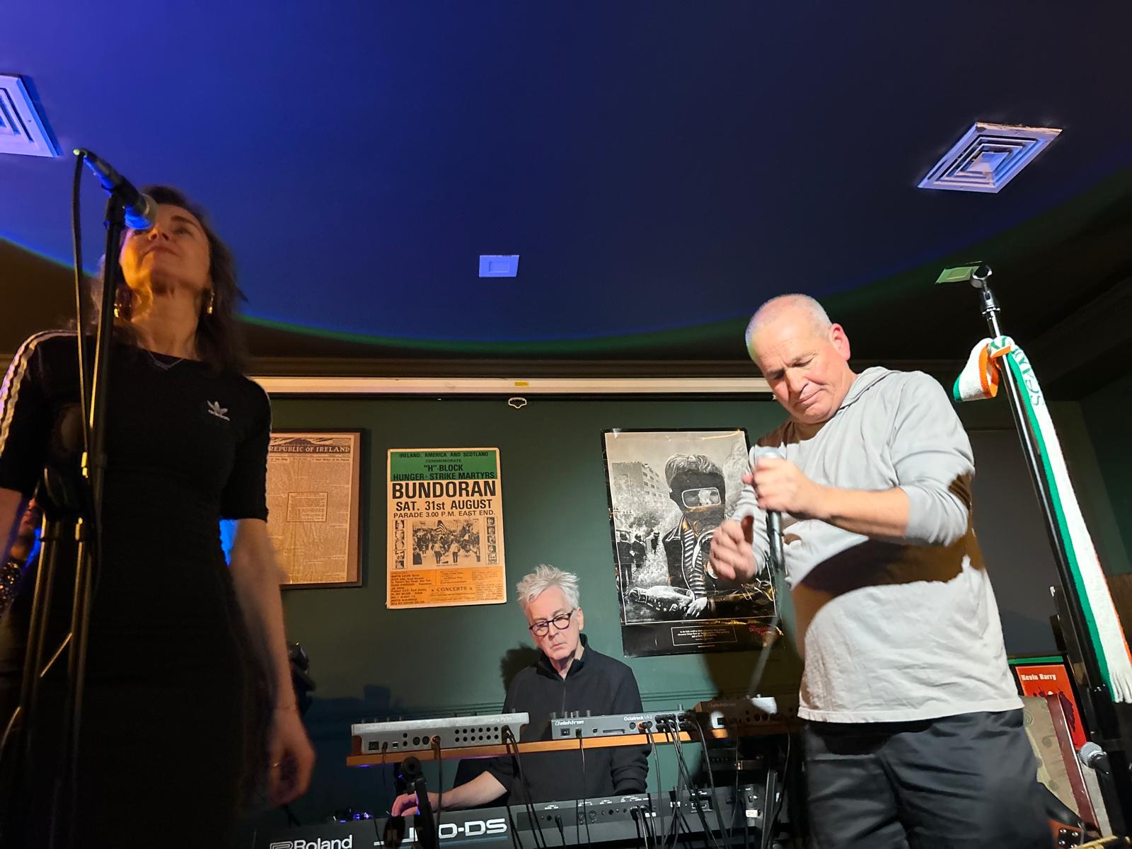 BEAT GOES ON: Ursula Garry, Andrew Harkin and Chris Byrne of Seanchaí