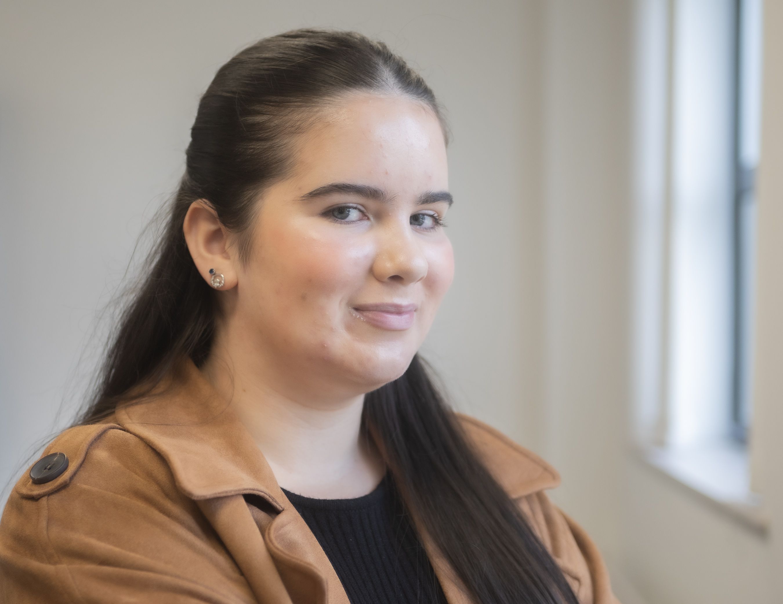 FUTURE PLANS: Ella-Louise Wilson took a break from school this week to go on work experience with the Andersonstown News