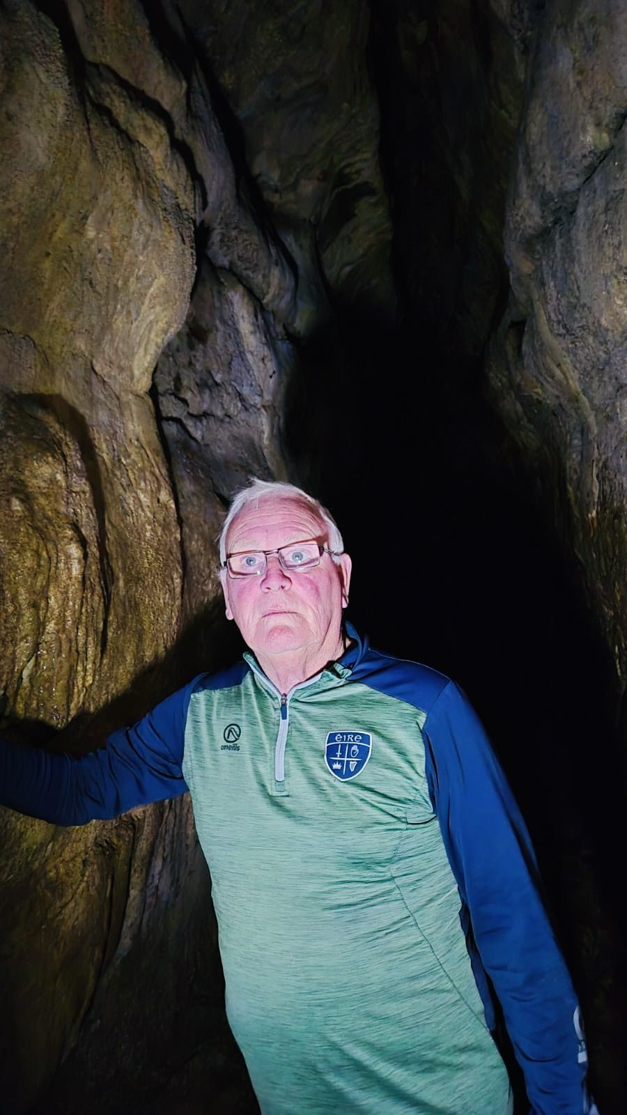 BELLY OF THE BEAST: Jake Mac Siacais deep within Uaimh na gCat